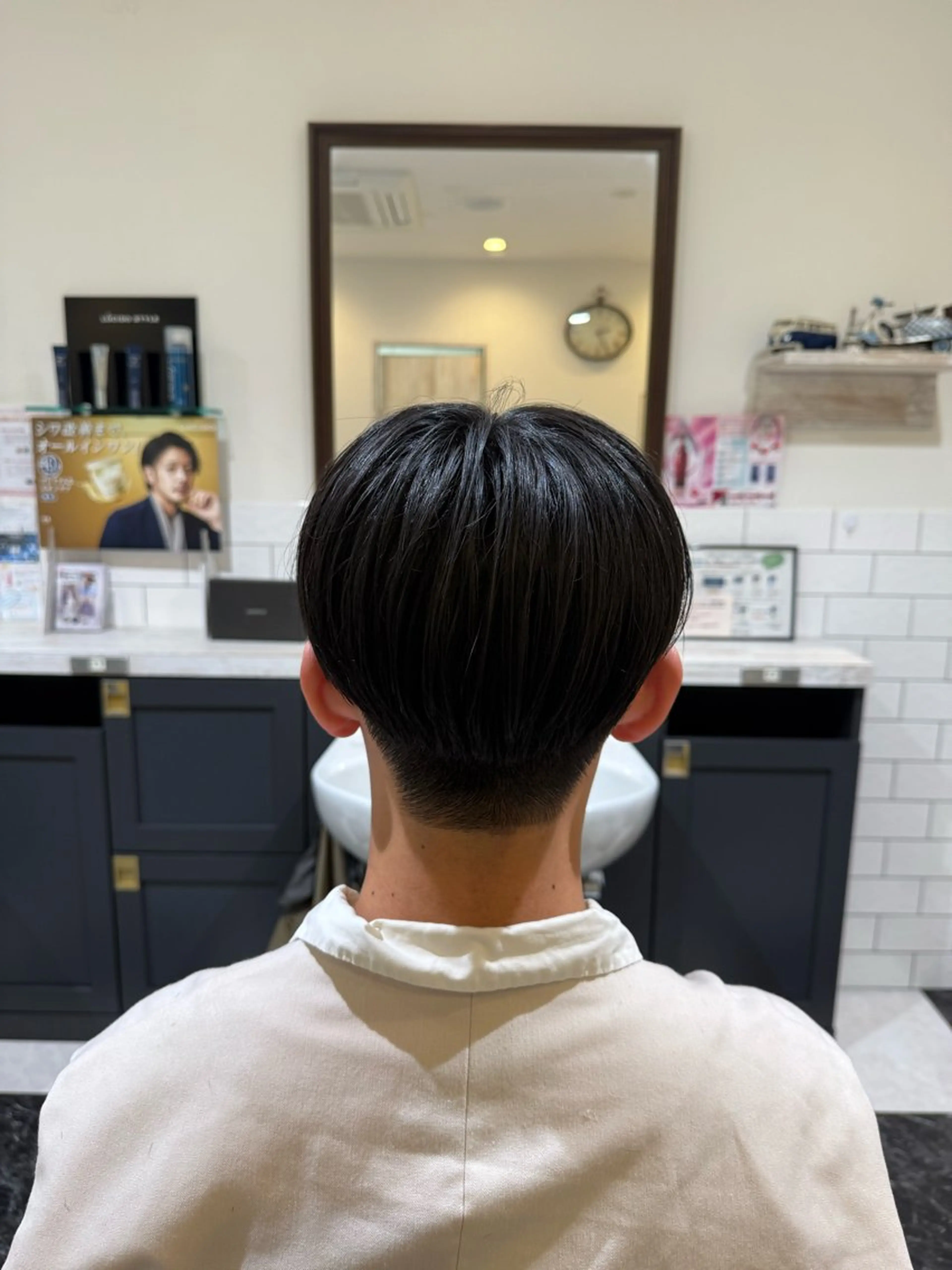 ミディアム メンズ 似合わせカットパーマ 長峯丈士のヘアスタイル