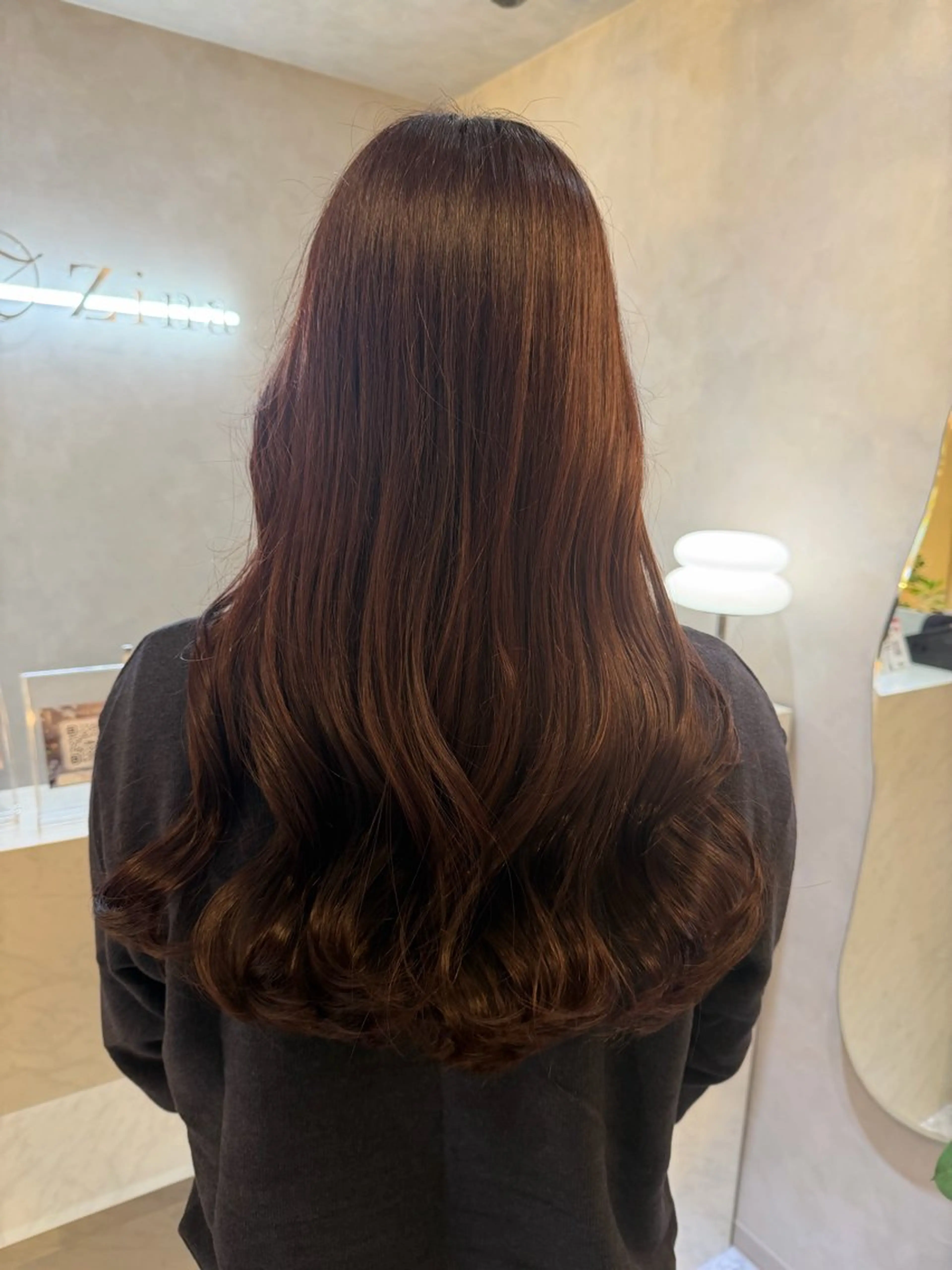 ロング カラー カット ヘアカラー トリートメント 🎀髪質改善/艶髪/ 艶カラー🎀浅田涼風のヘアスタイル