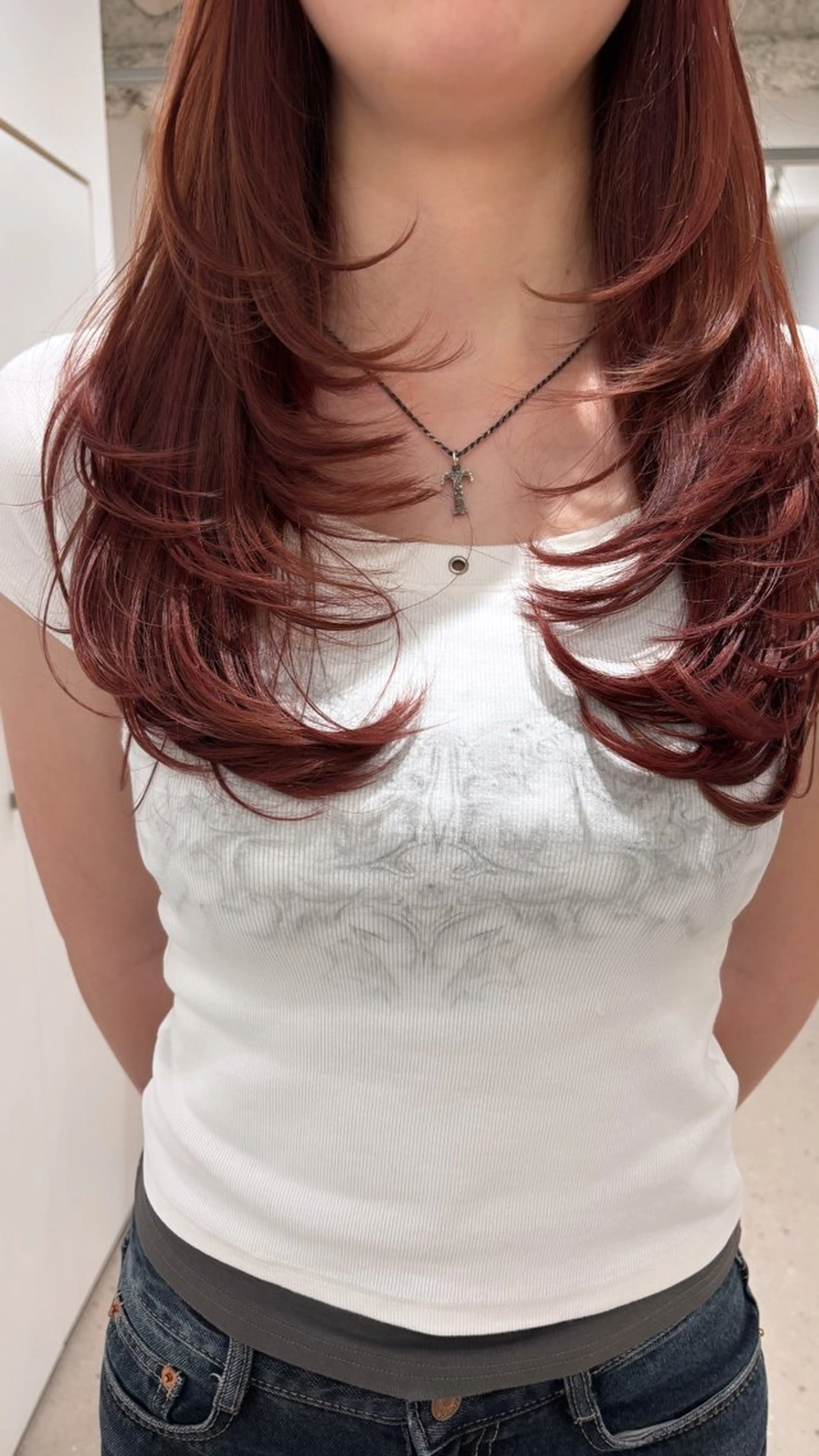 ロング カラー カット ヘアカラー トリートメント 似合わせ美髪ヘア✨ 天王寺．阿倍野🌈のヘアスタイル