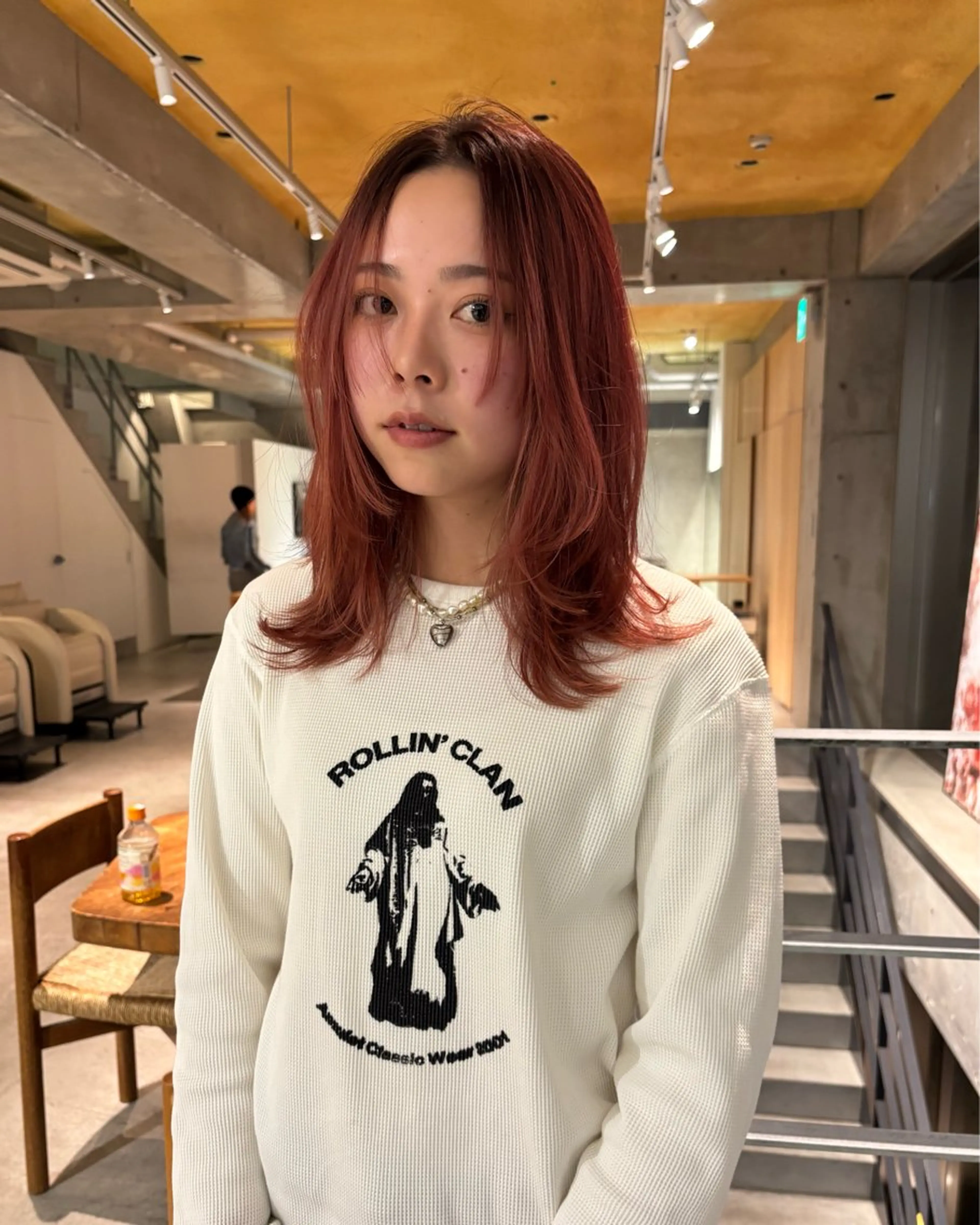 セミロング アッシュ アッシュブラウン ラベンダーブラウン ミルクティーブラウン ボブ living所属・艶感カラー/レイヤー /chihanaのヘアスタイル