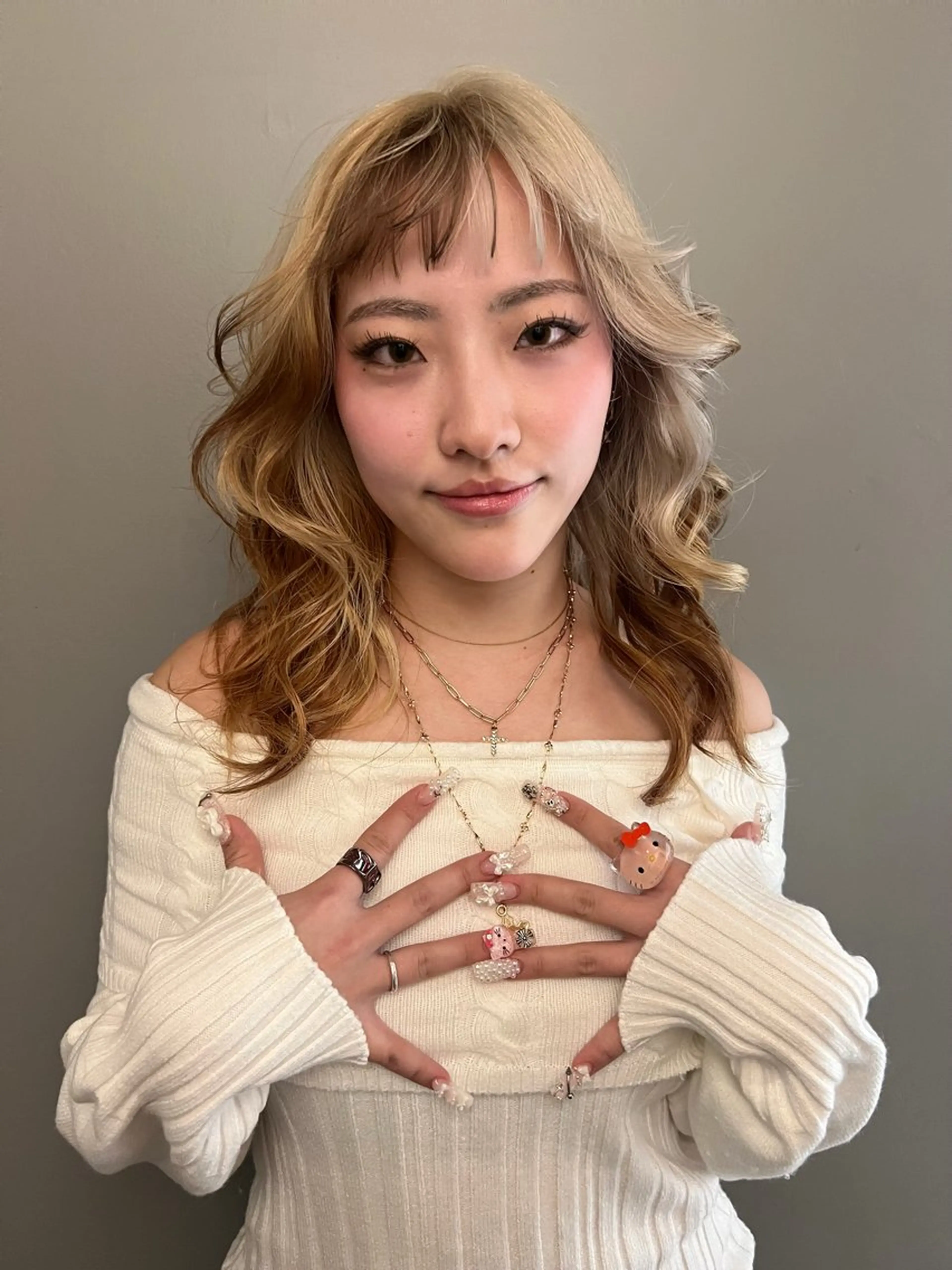 ロング カラー カット ヘアカラー haco＋所属・圧倒的デザイン力 店長🎨RENAのヘアスタイル