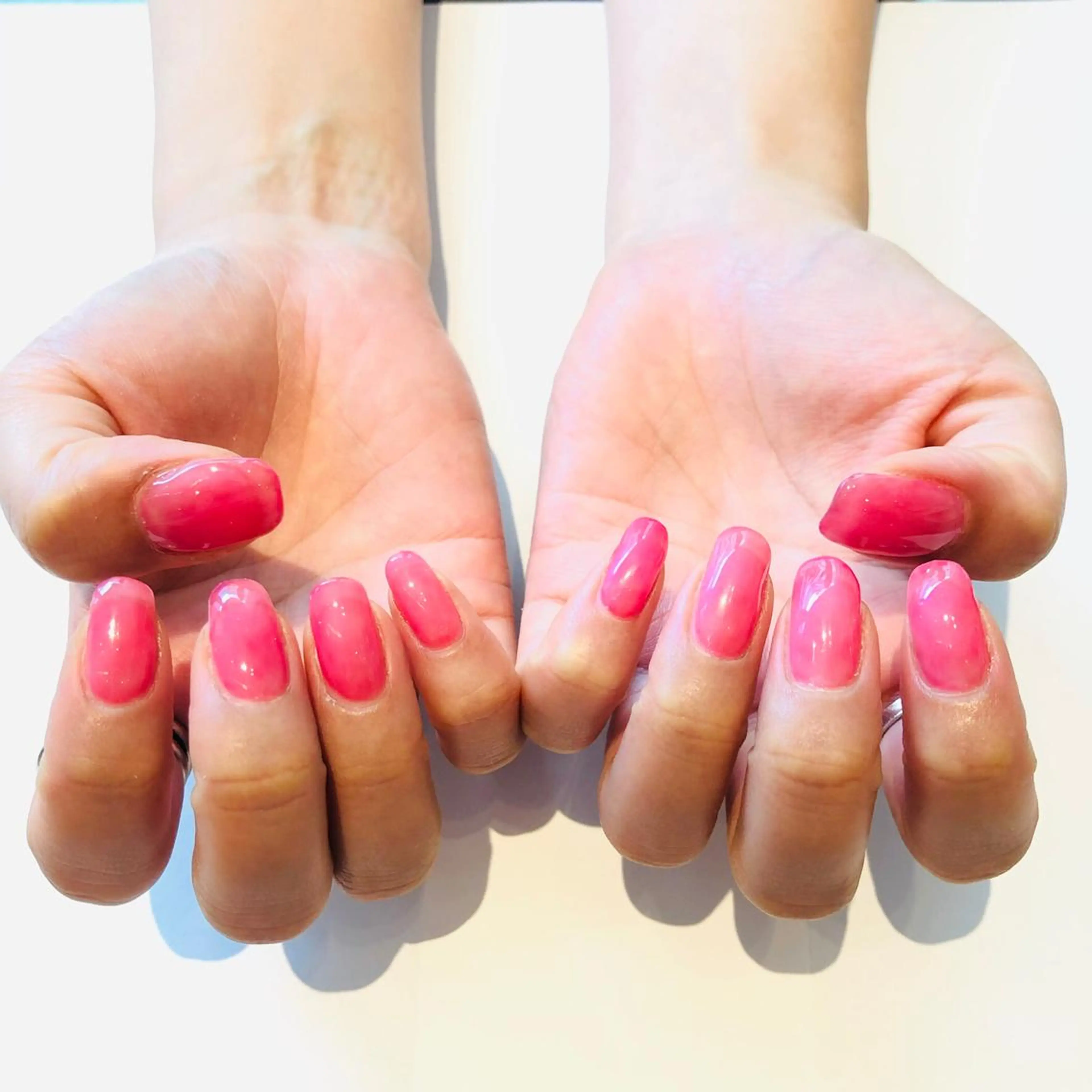 ネイル ピンク 大阪福島 韓国まつげ Sayaka🤍🐩のマツエク・マツパデザイン