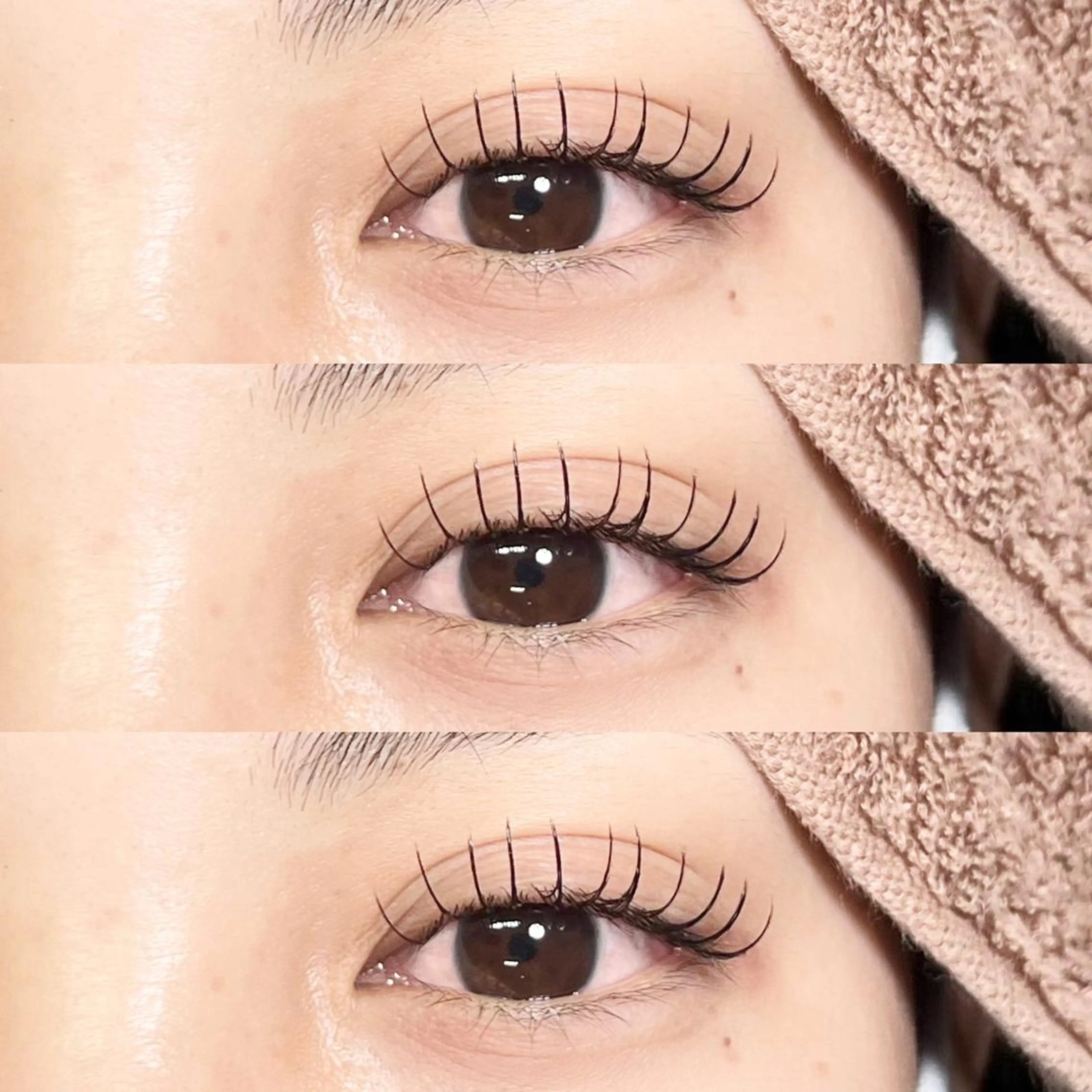 マツエク・マツパ アイブロウ フラットラッシュ パリジェンヌラッシュリフト まつげパーマ 下まつげエクステ 一重×まつ毛パーマ マツエク Cherie Kawaguchiのマツエク・マツパデザイン