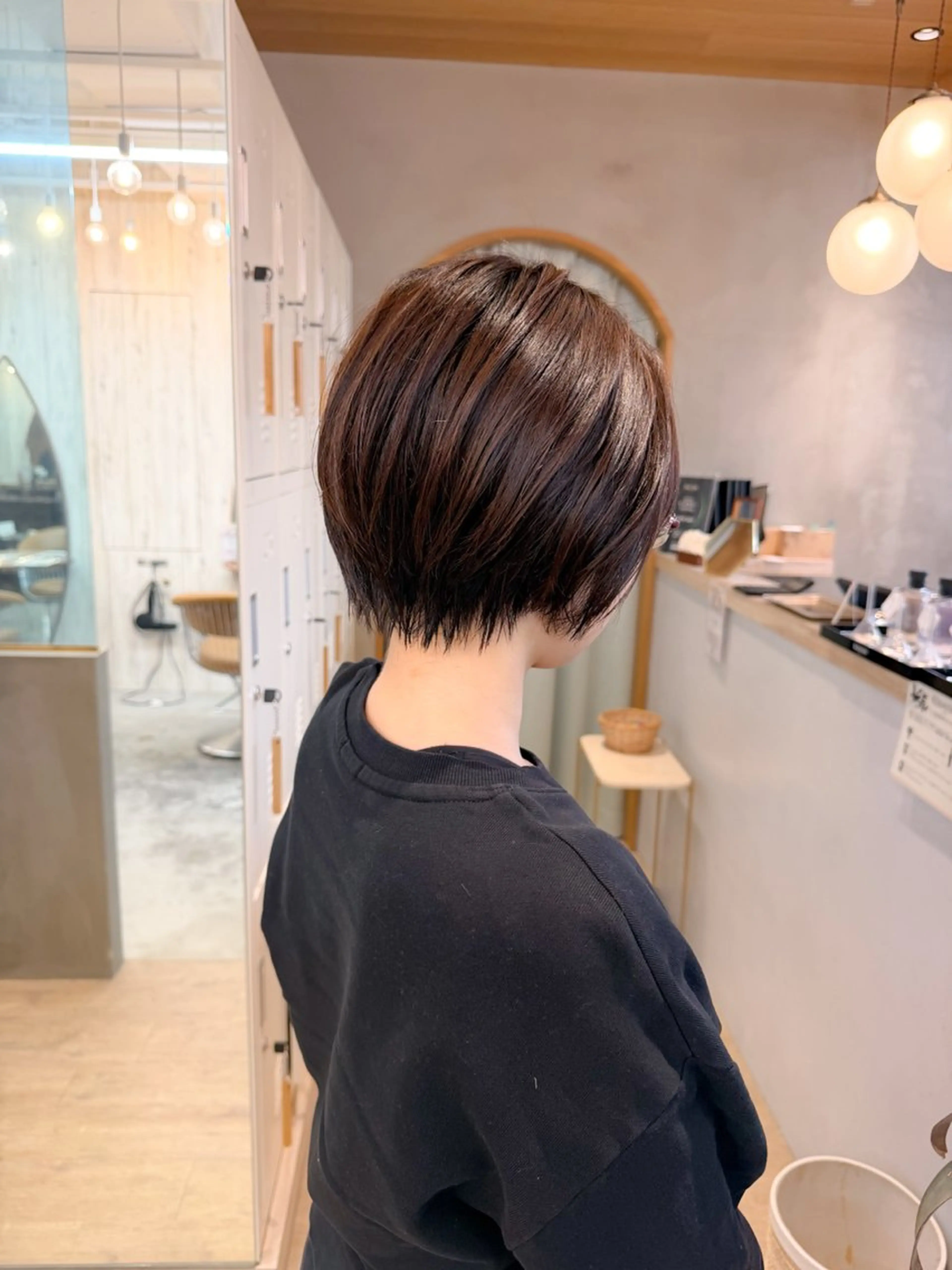 ショート カラー ショートヘア カット ヘアカラー トリートメント 髪質改善✨縮毛矯正 ショートボブ/ともきのヘアスタイル