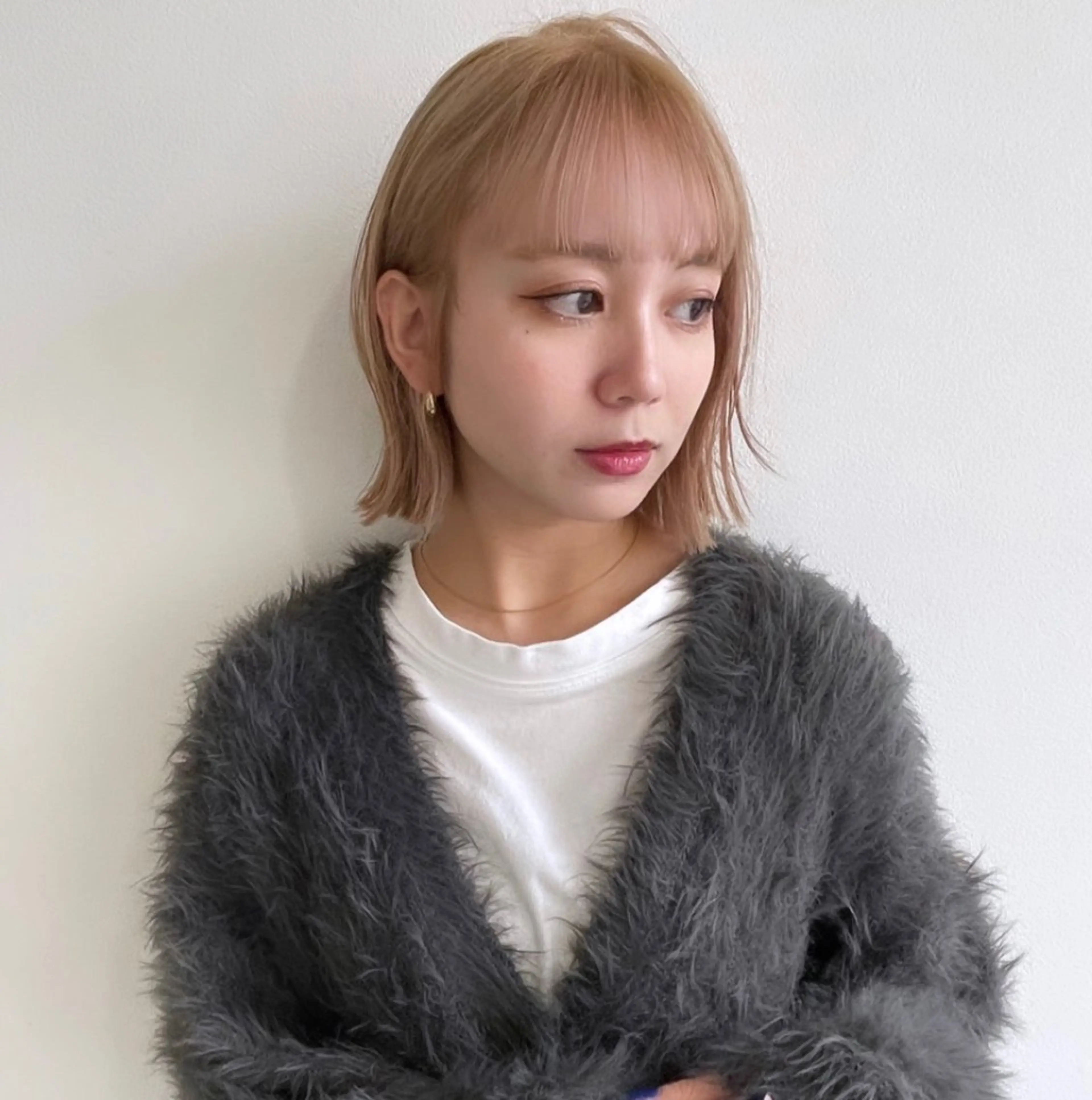 ミディアム カラー ハイトーンカラー カット ヘアカラー risako🇰🇷 韓国ヘア/レイヤーのヘアスタイル