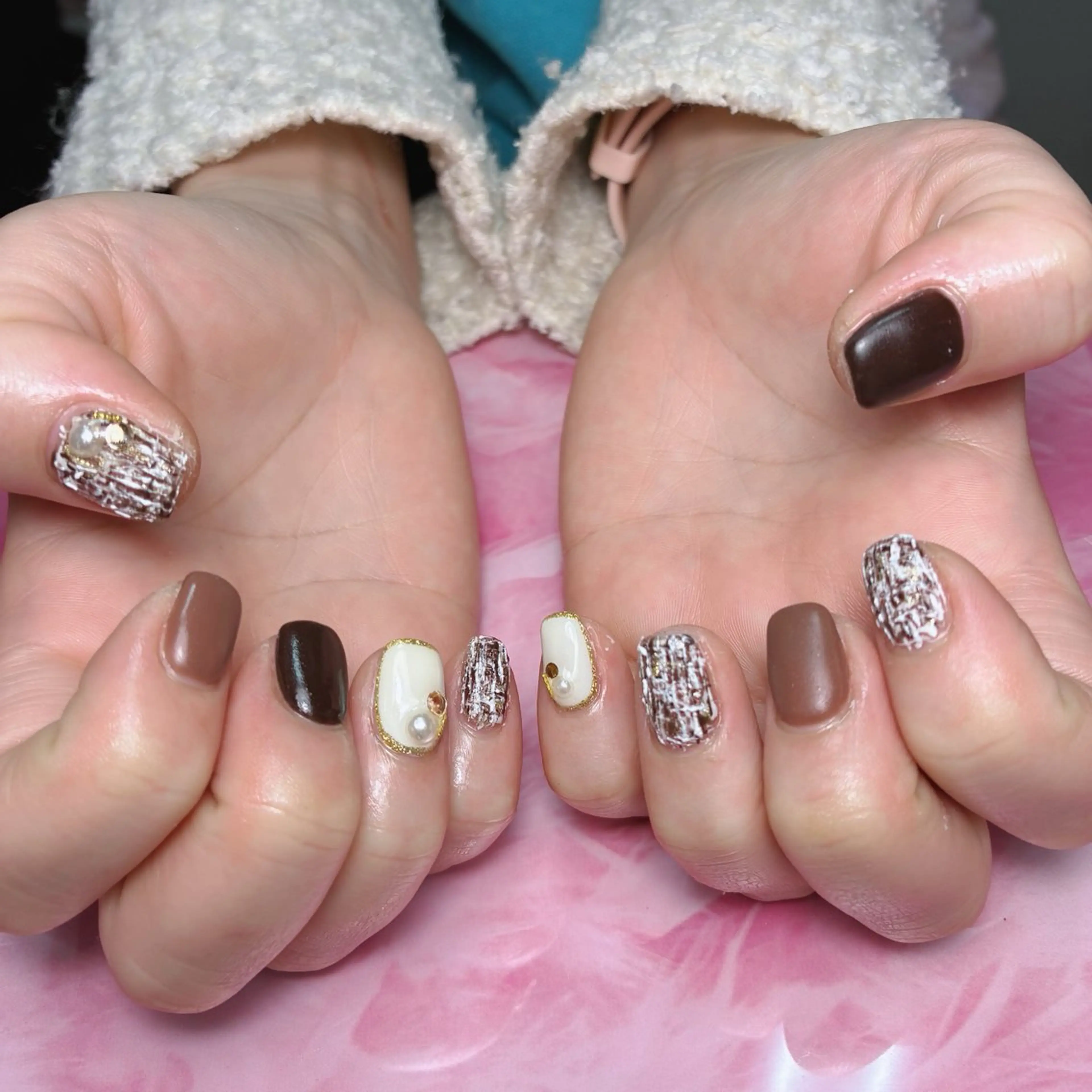 ショート ハンドネイル hs nail salonのネイルデザイン