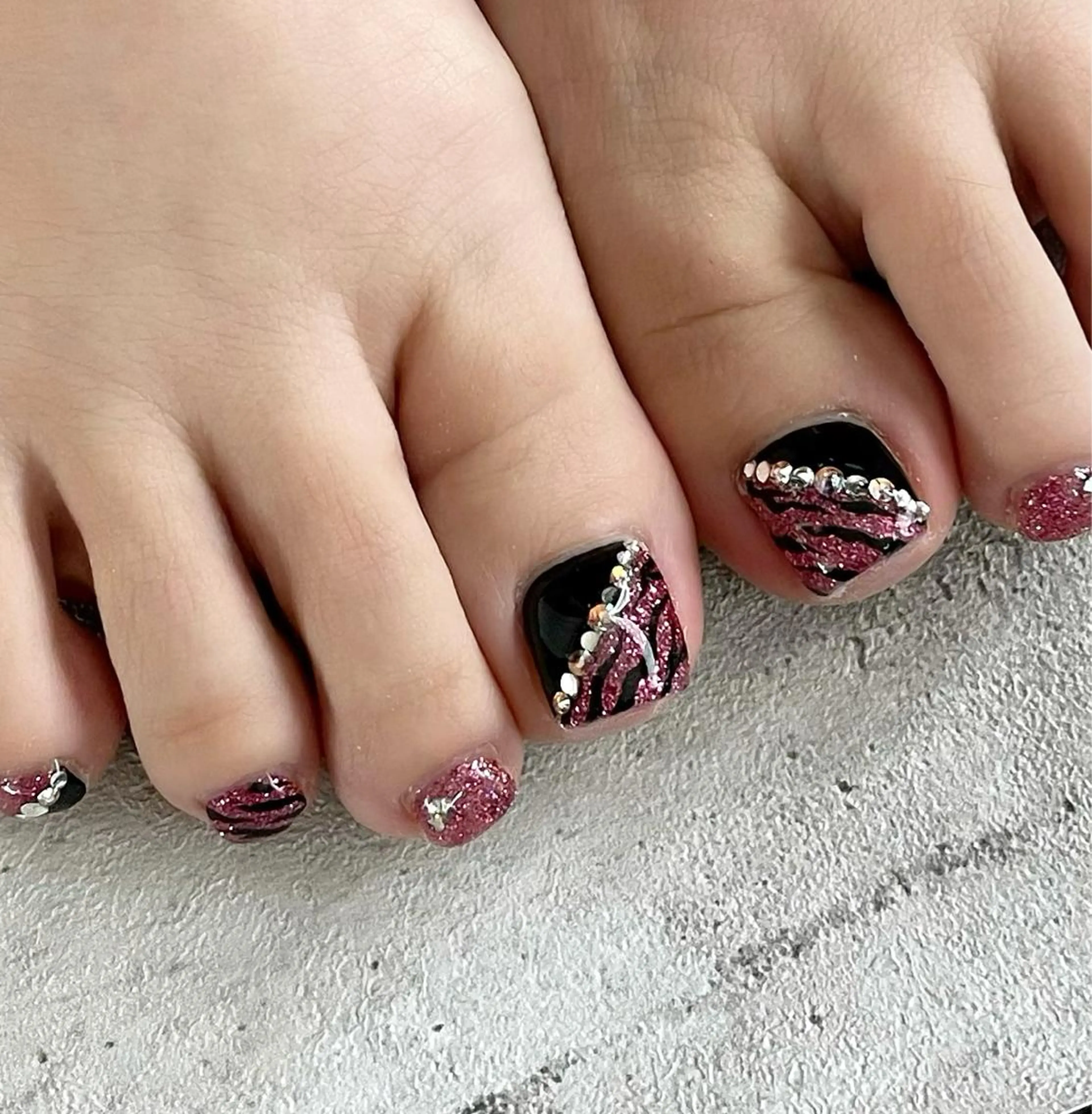 ネイル フットネイル ジェルネイル 東 千夏のネイルデザイン