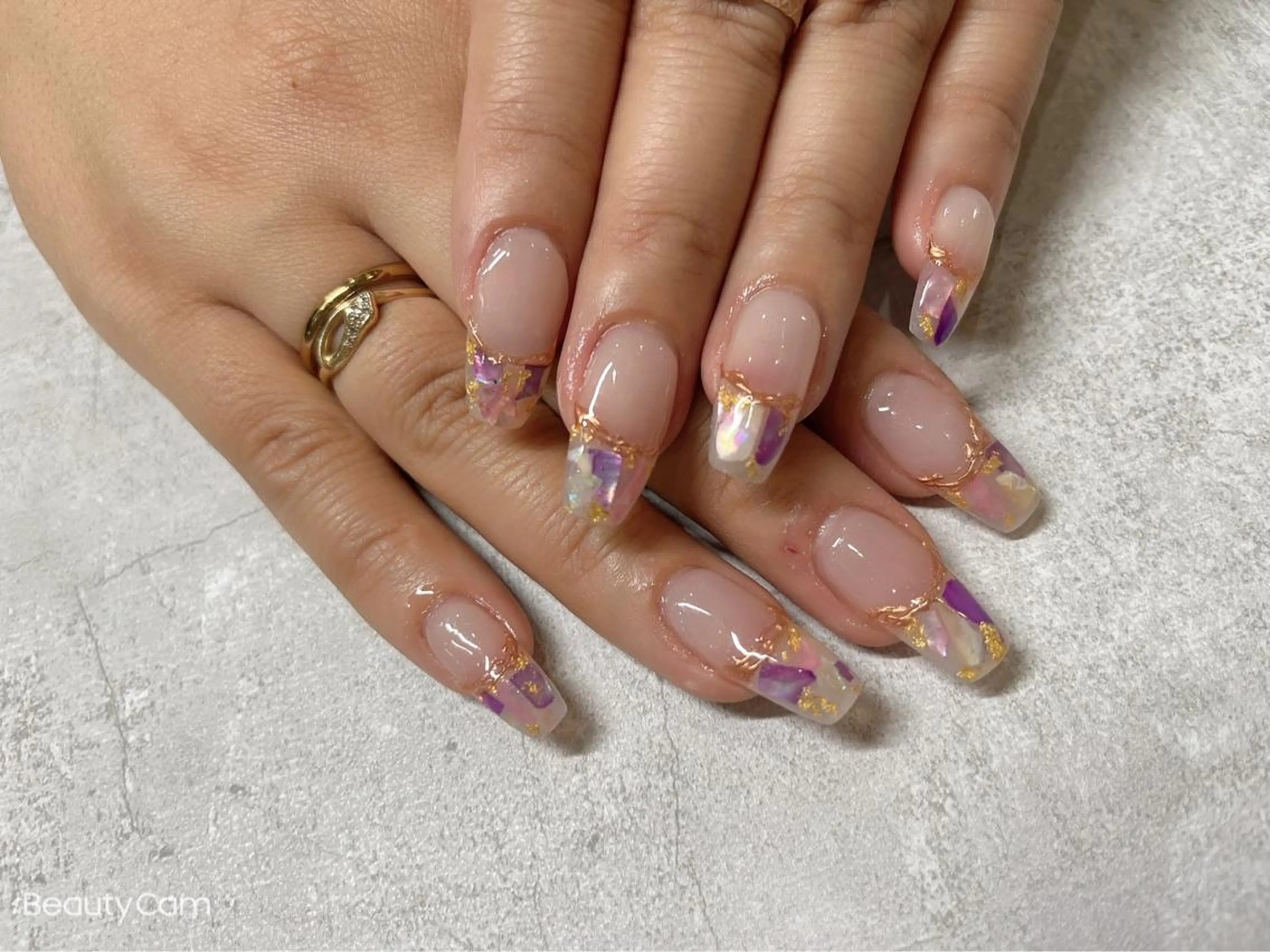 ミディアム ネイル ハンドネイル 《LB》ラブリエ Nail&eyeのマツエク・マツパデザイン
