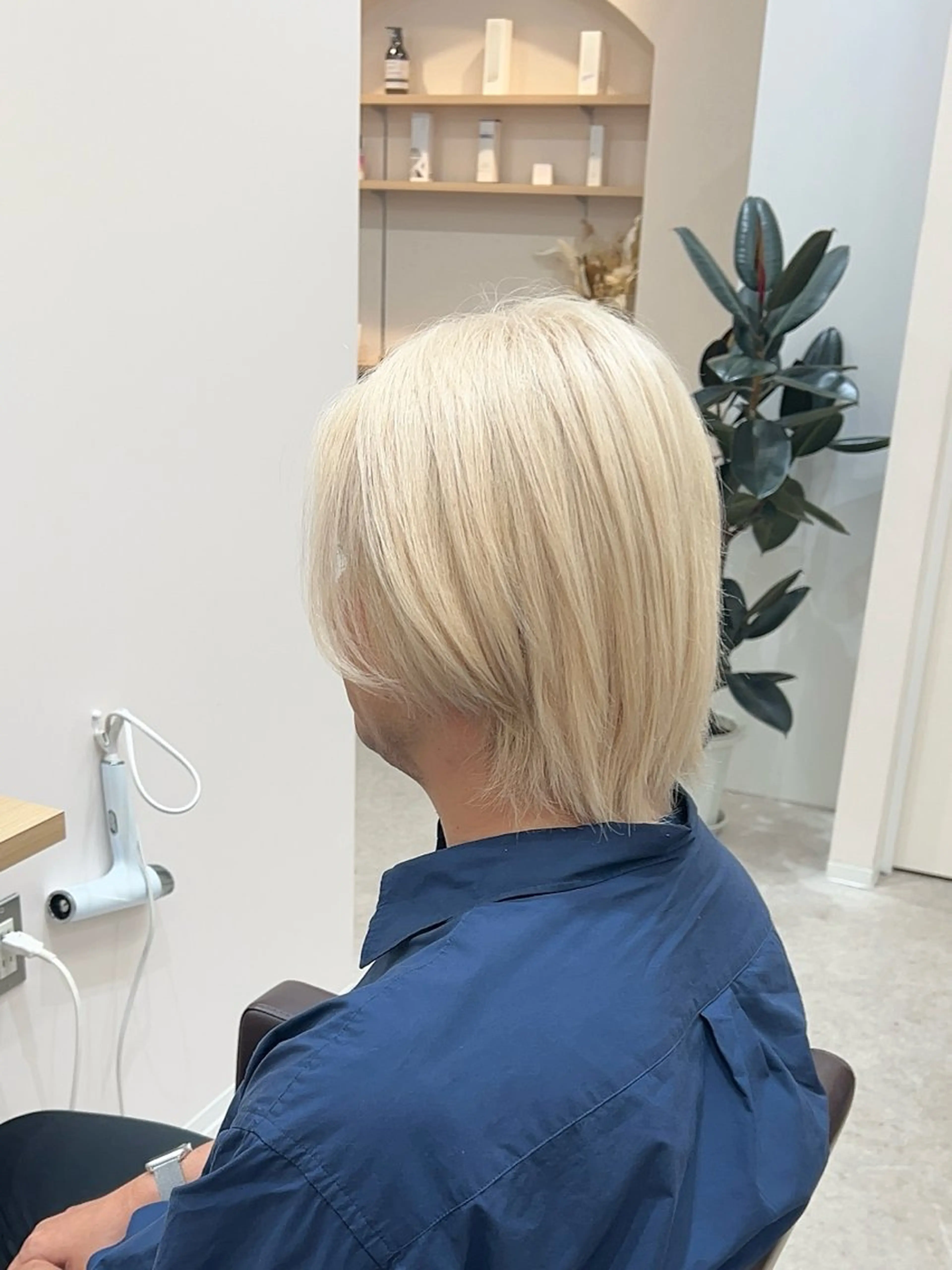 カラー メンズ メンズブリーチ ベージュカラー ブリーチ ホワイトベージュ 透明感/ダブルカラー /🌸ERI🌸のヘアスタイル