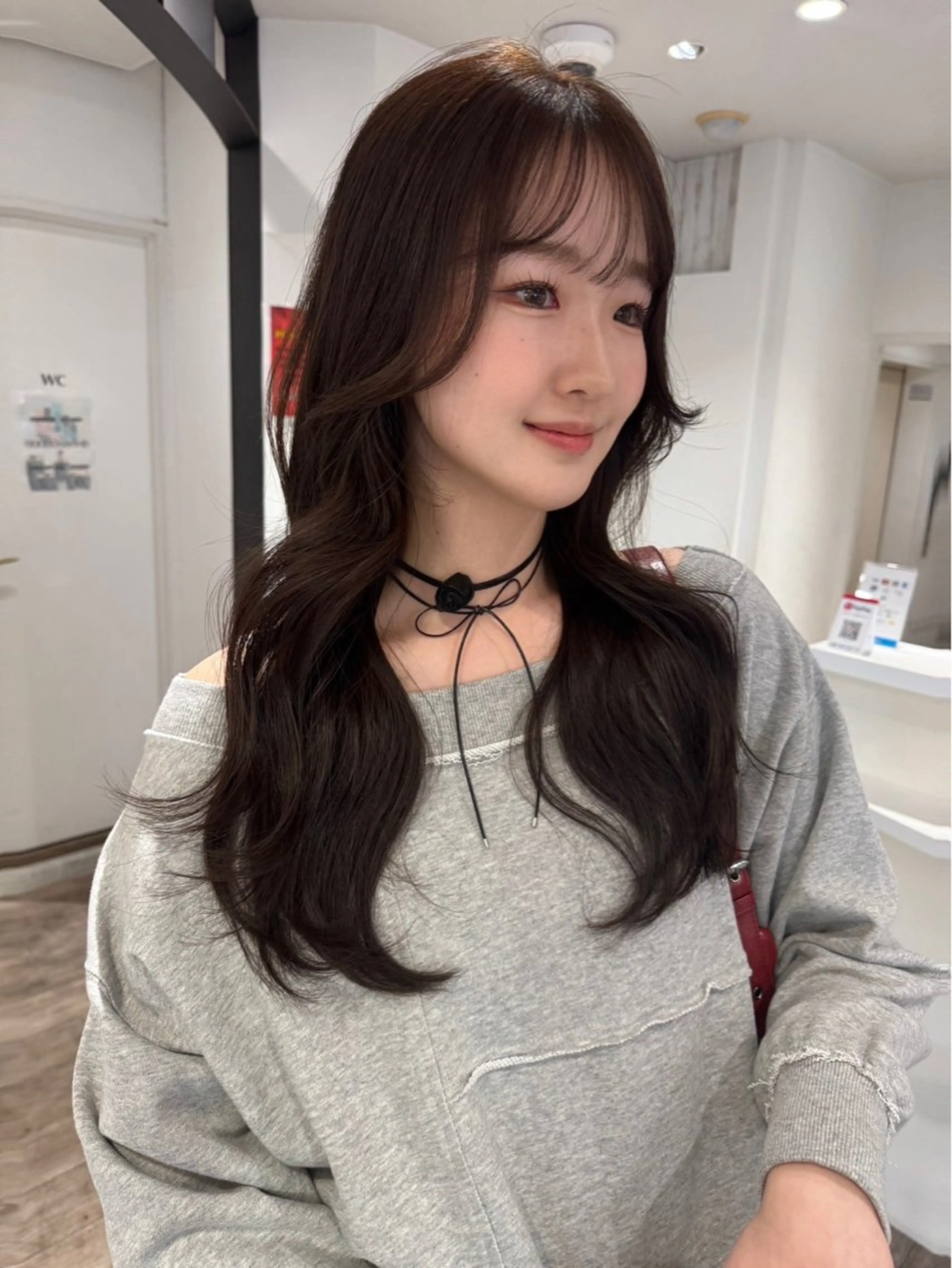 【新規限定】顔周りカット＋ブリーチなしダブルカラー+トリートメントの写真