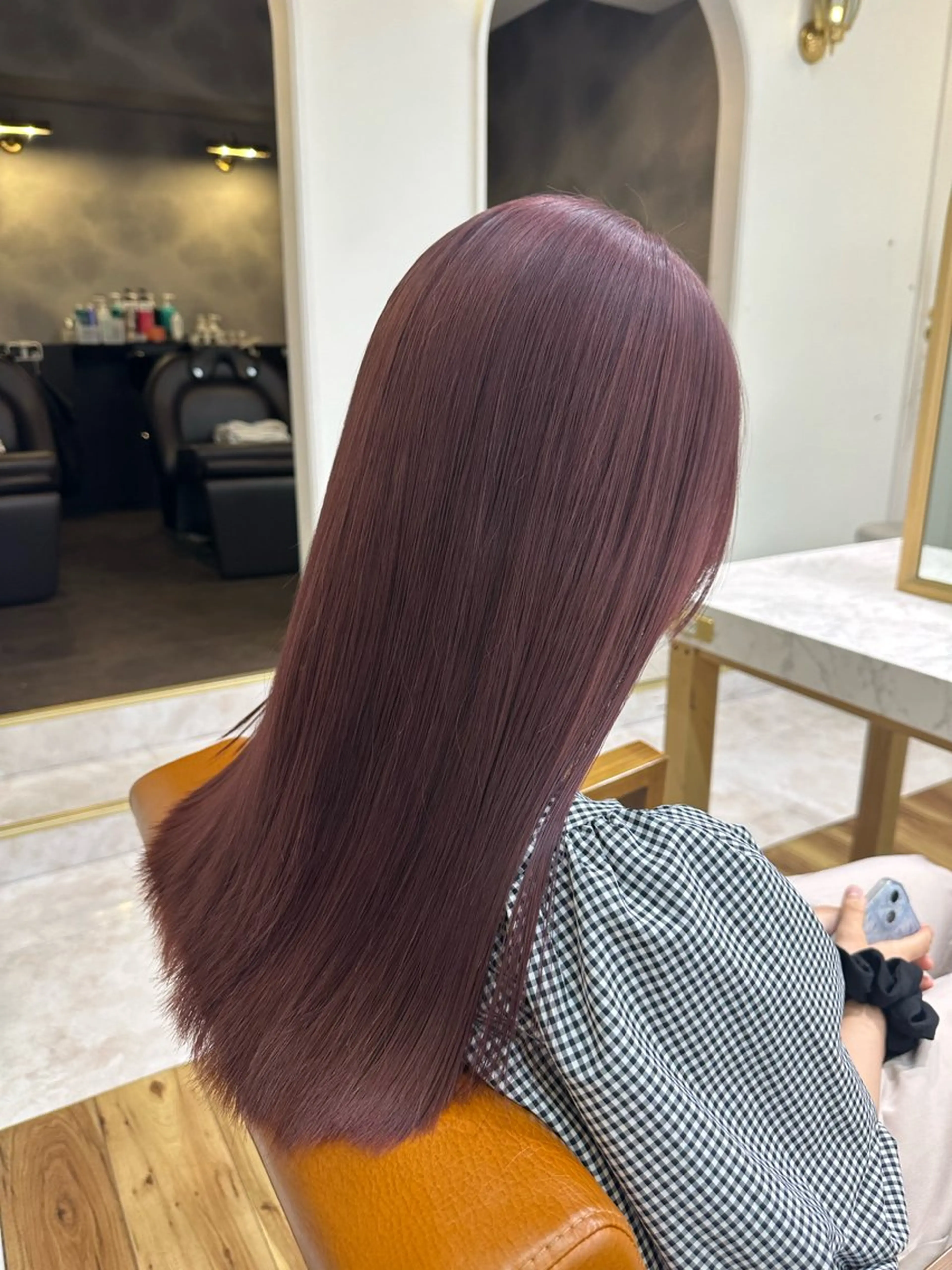 カラー 木村 咲花のヘアスタイル