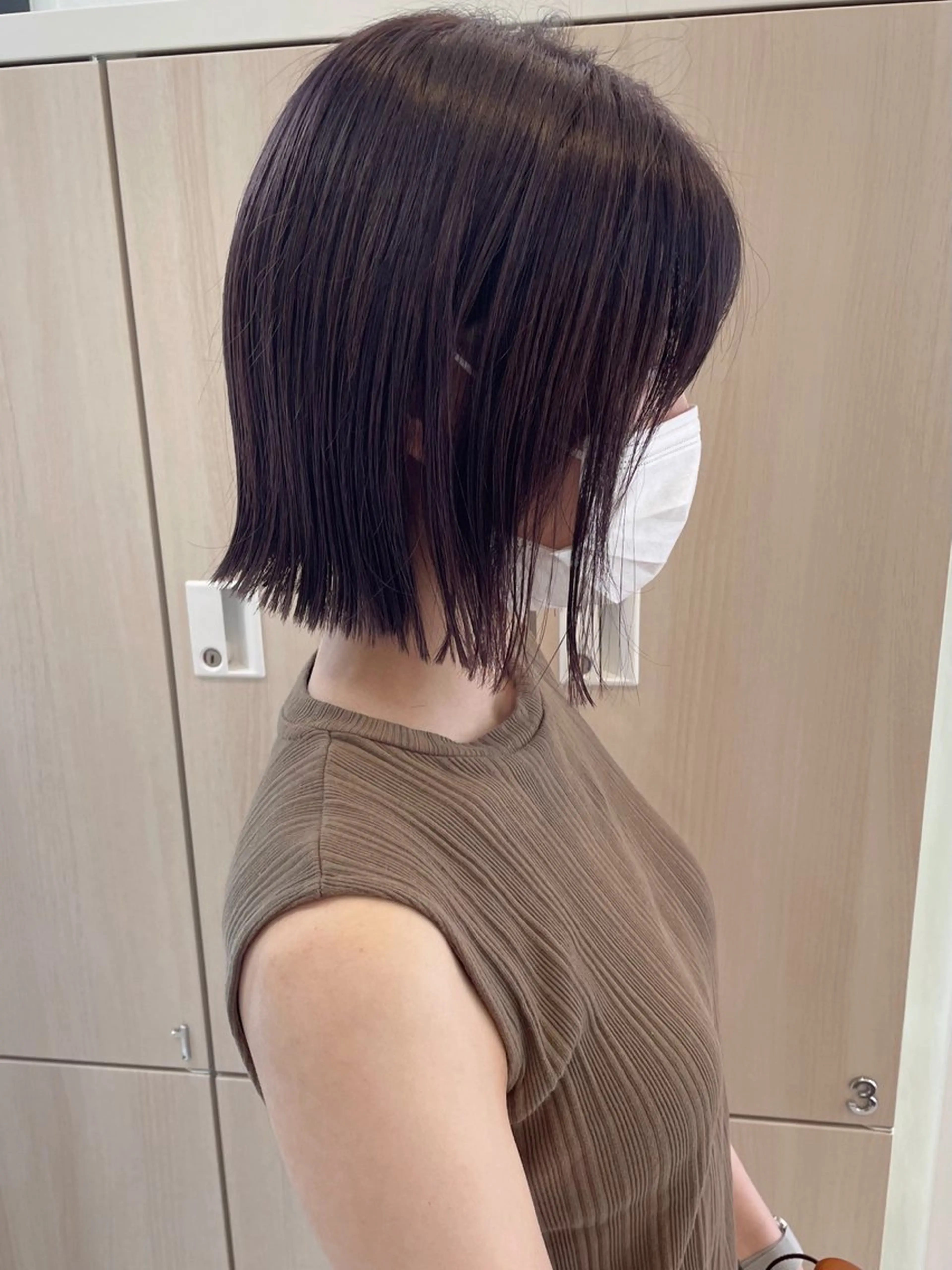 ミディアム 切りっぱなしボブ ボブ 外ハネヘア カット ヘアカラー 【ボブ/個室サロン】 癒し空間mimuraのヘアスタイル