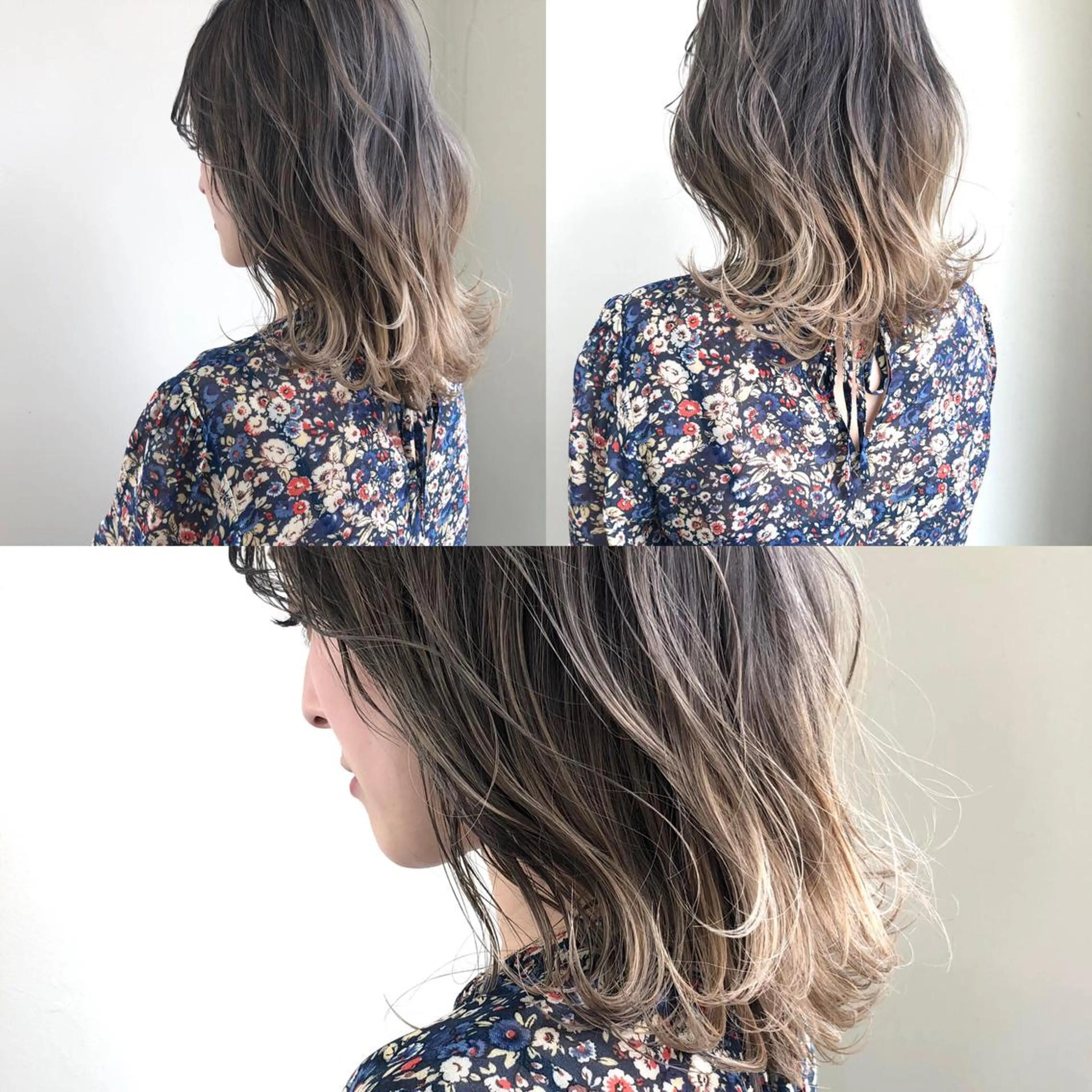 ミディアム ハイライト ヘアカラー トリートメント 小澤大輔 YOLO hairのヘアスタイル