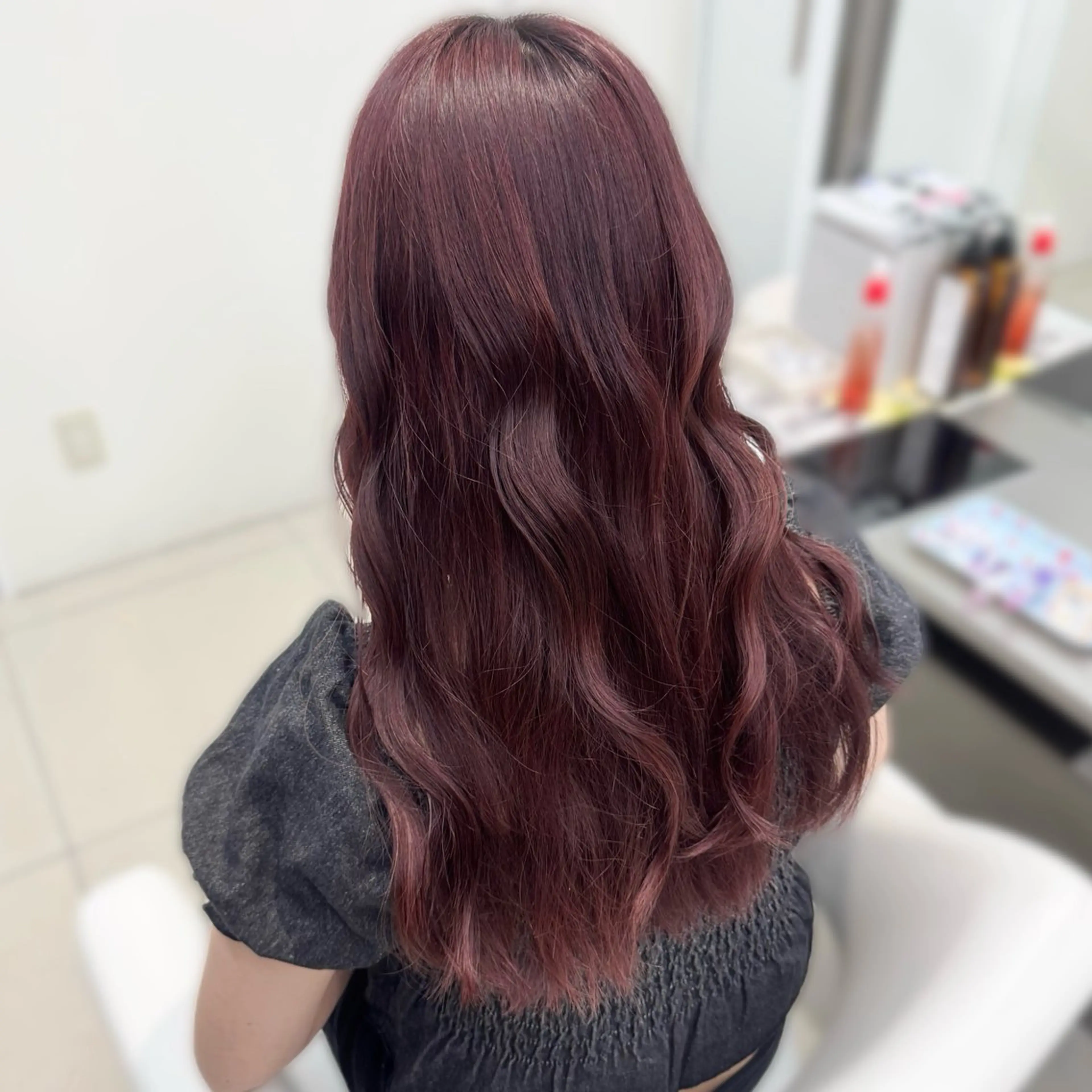 ロング カラー 暖色カラー🎀🎶 田辺 樹里のヘアスタイル