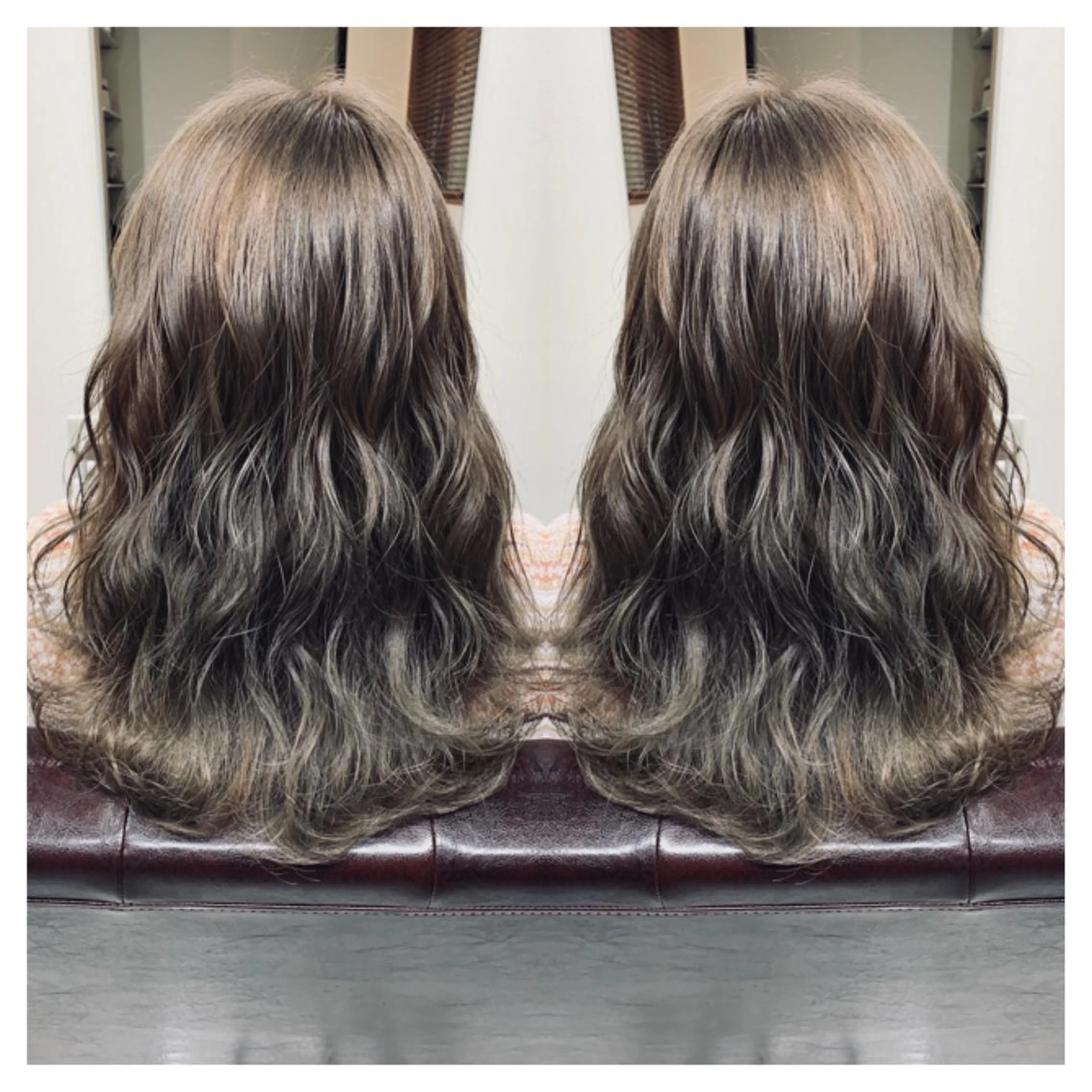 セミロング カラー カット ヘアカラー トリートメント 村山 茉衣のヘアスタイル