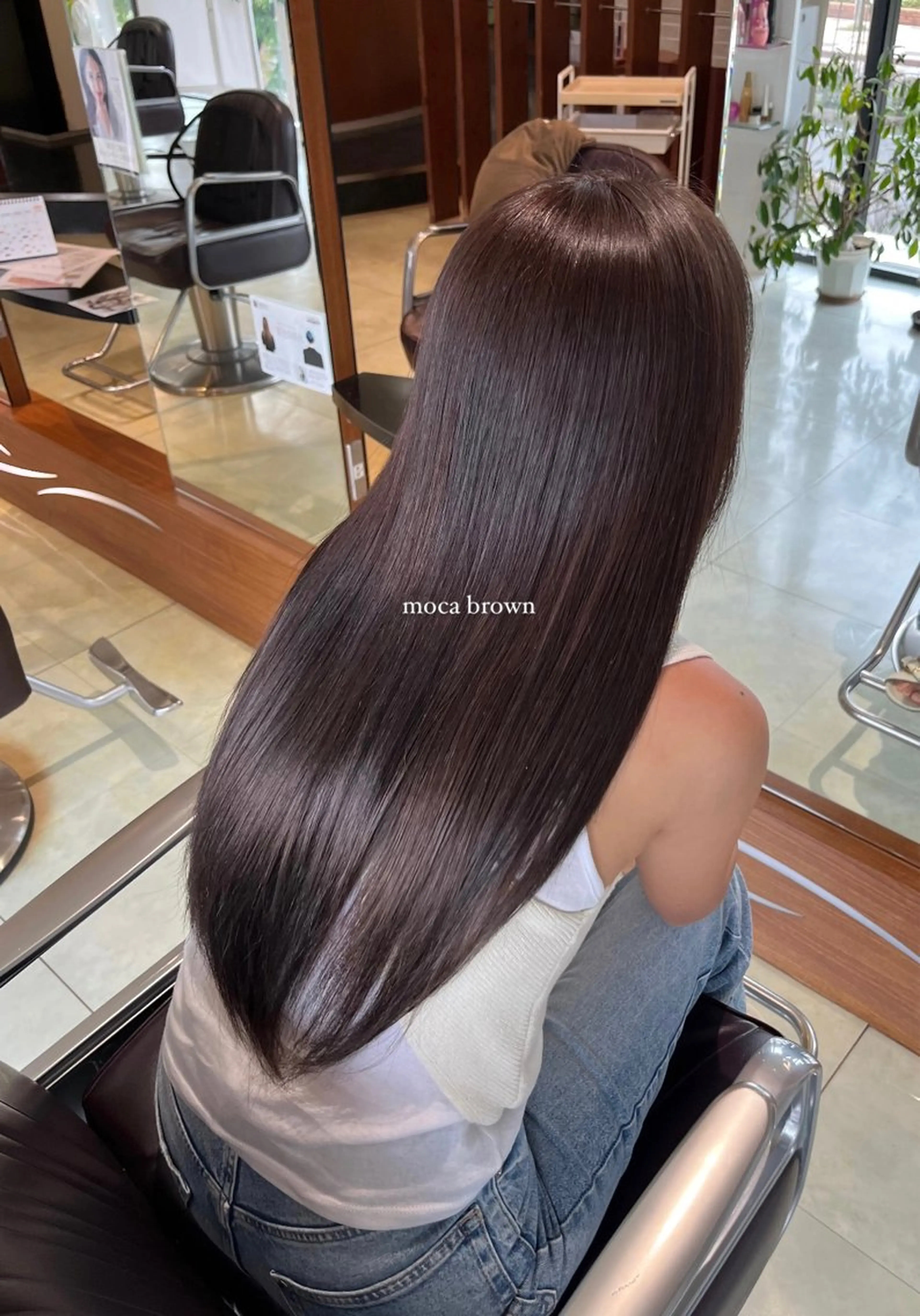 ロング カラー 大野 桃果のヘアスタイル