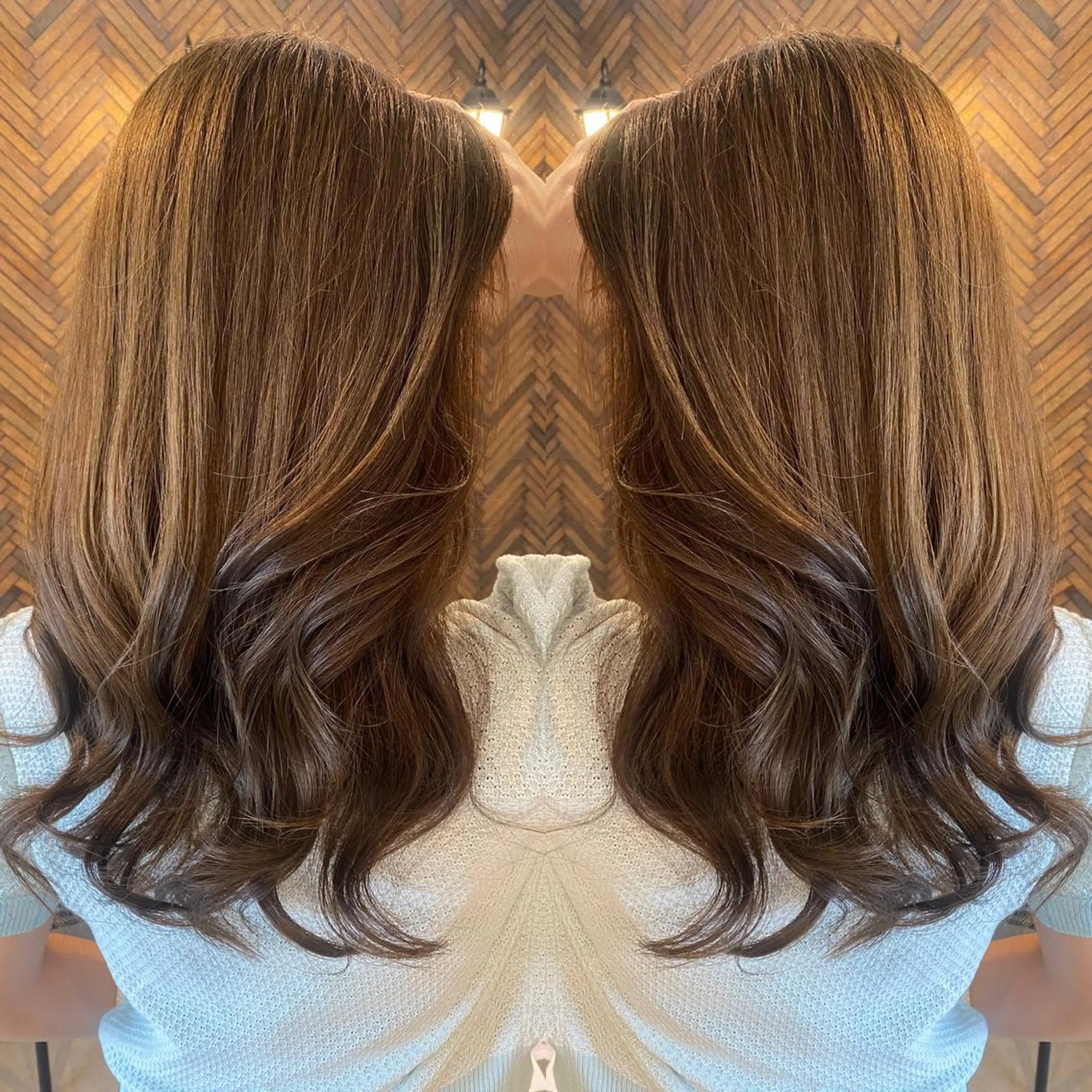 ロング カラー カット トリートメント tocca 💜石田愛結💜のヘアスタイル