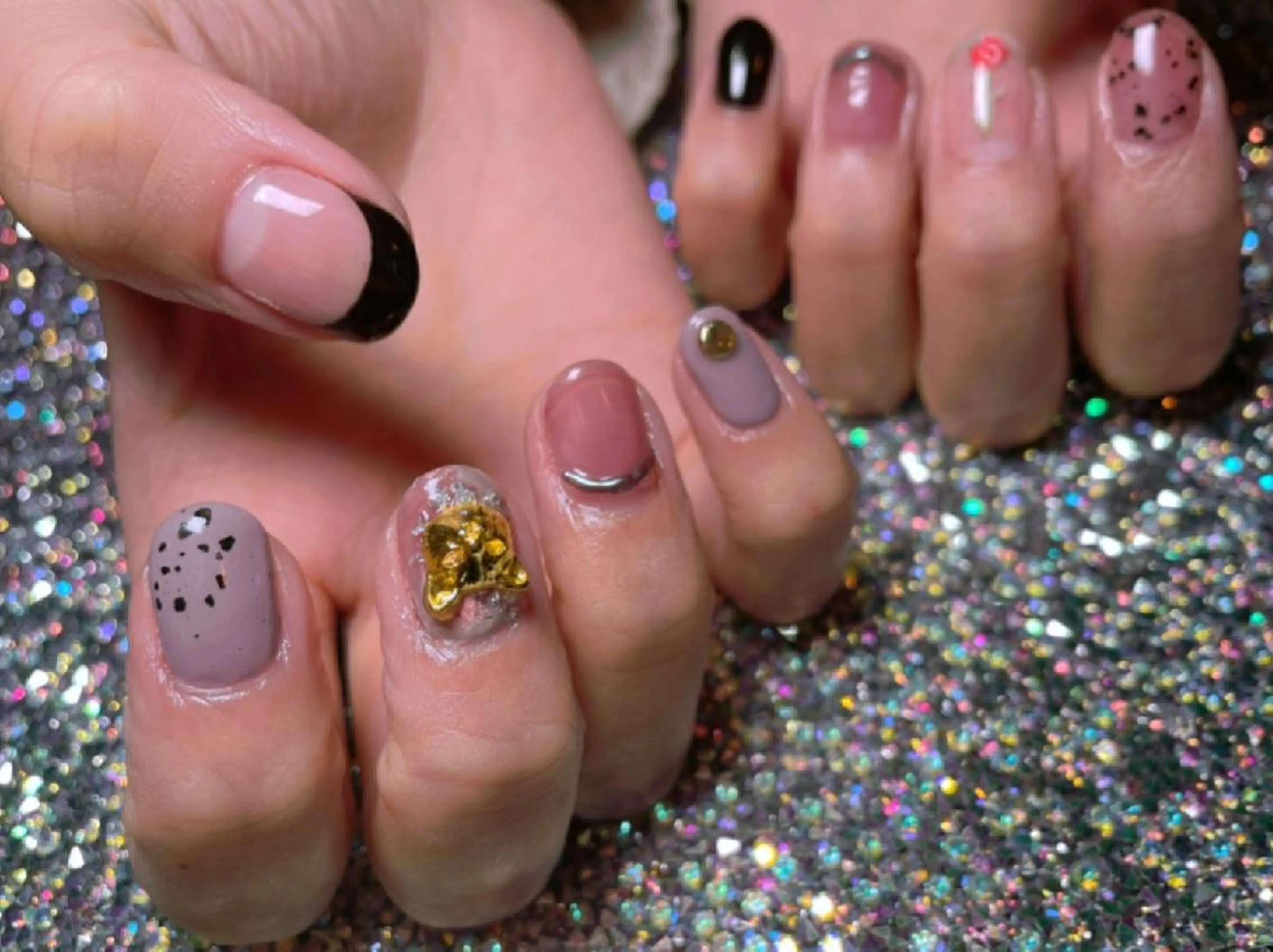 ネイル アートネイル クリアネイル Nail Salon L'arc所属・💊大阪/心斎橋 moni🧠のネイルデザイン