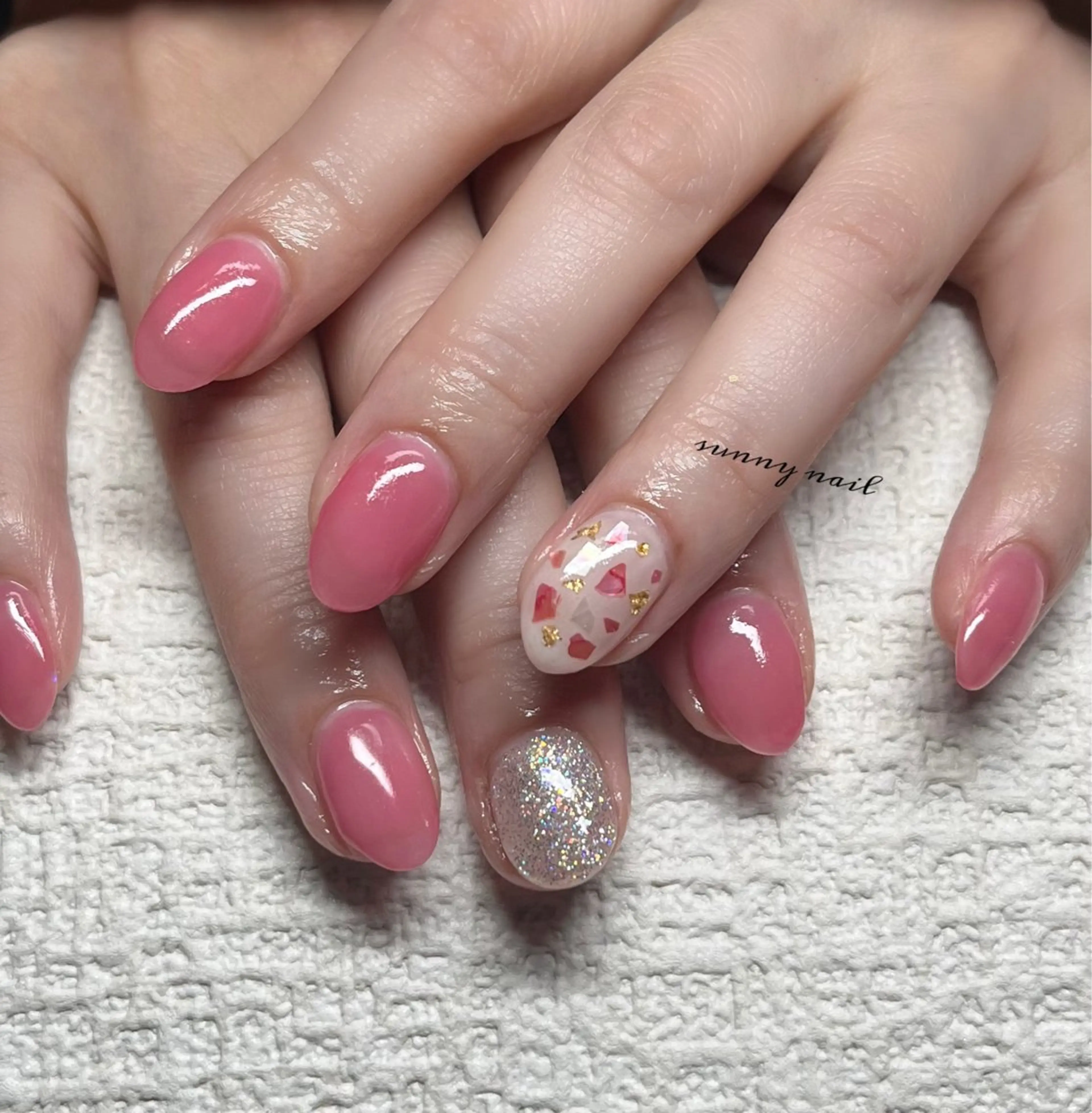 ネイル ピンク sunny nailのネイルデザイン