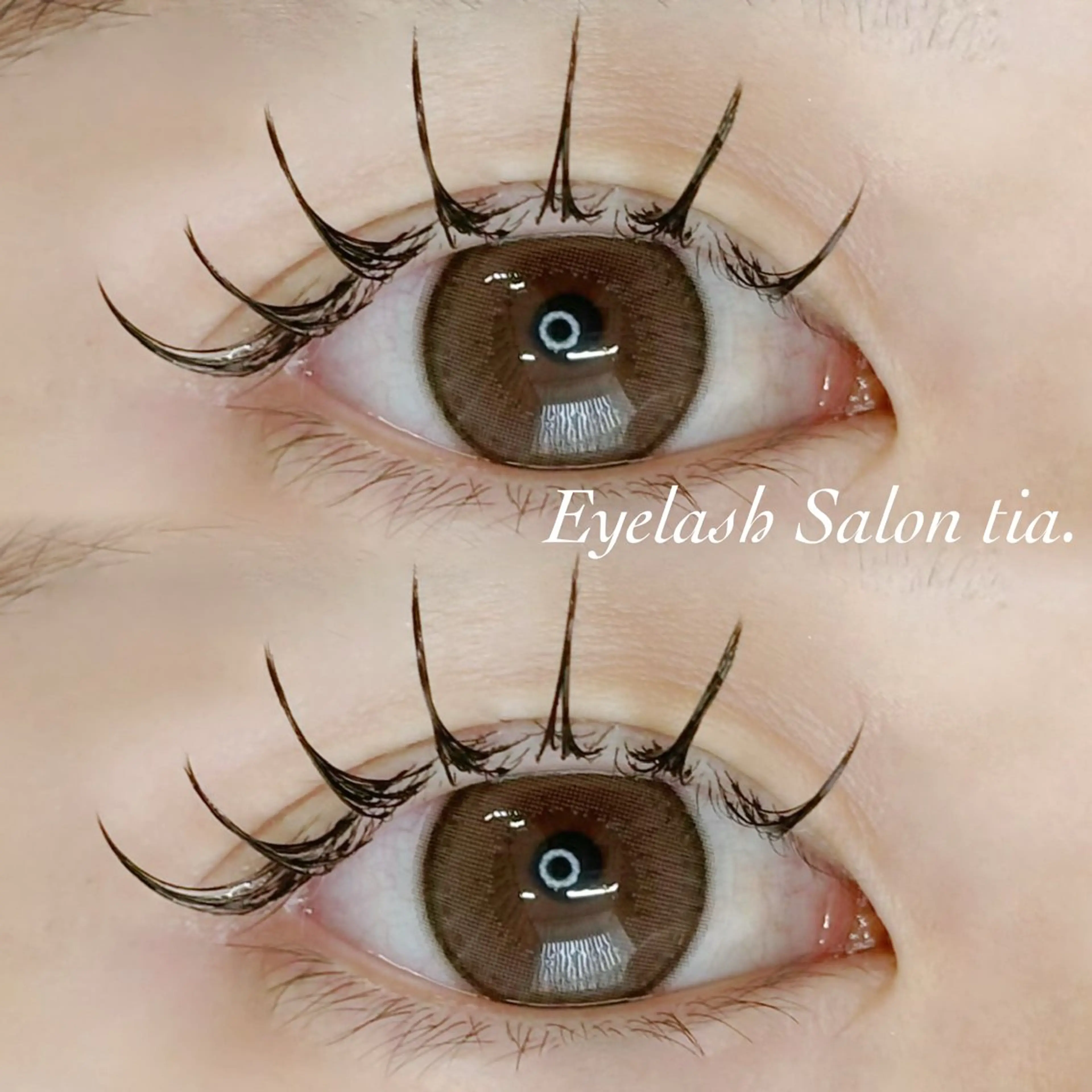 【パリエク☆ナチュラル毛量目力🎶】パリジェンヌ+エクステ60本の写真