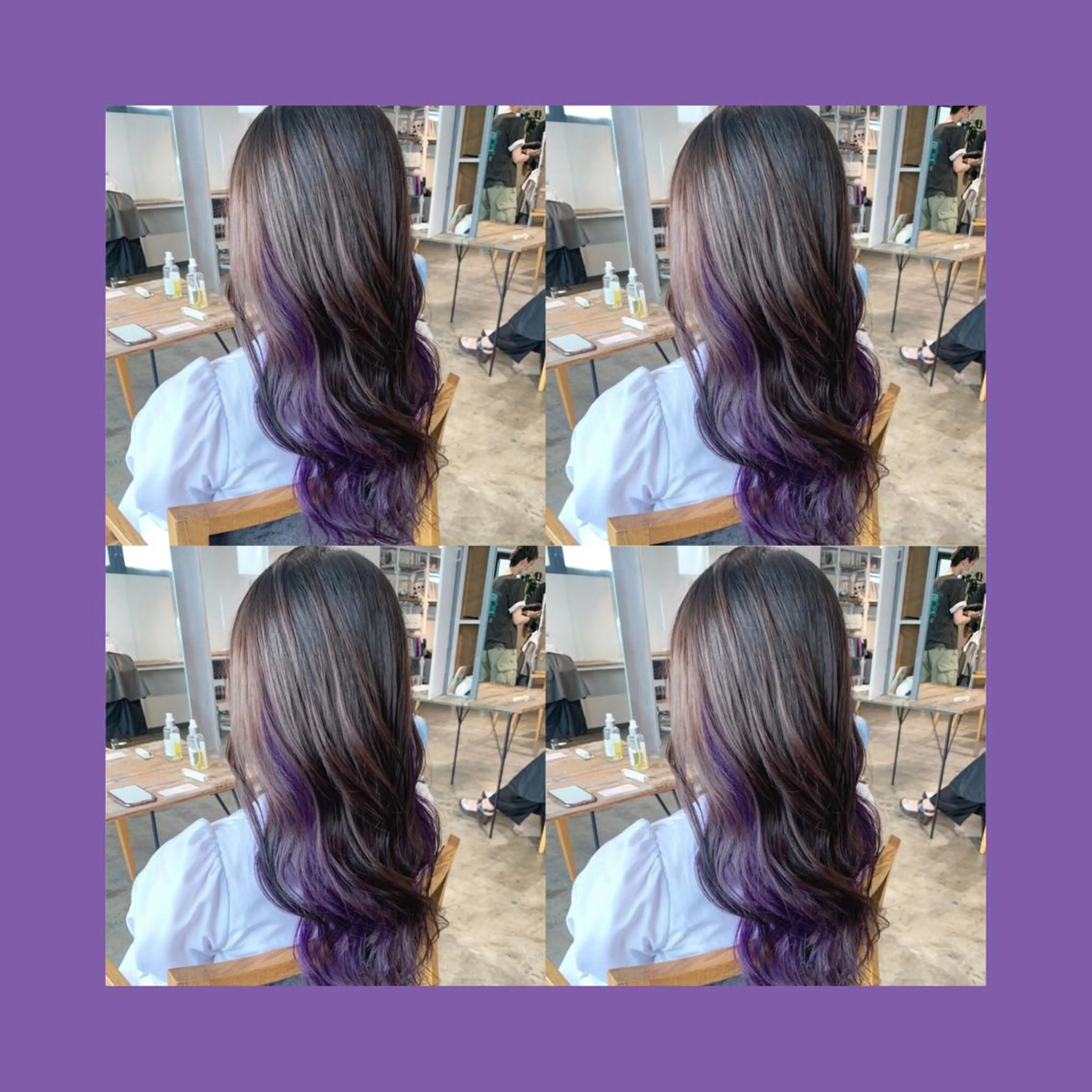 ミディアム カラー ヘアカラー トリートメント ヘアセット ✨艶ブリーチカラー ✨四ノ宮裕己のヘアスタイル