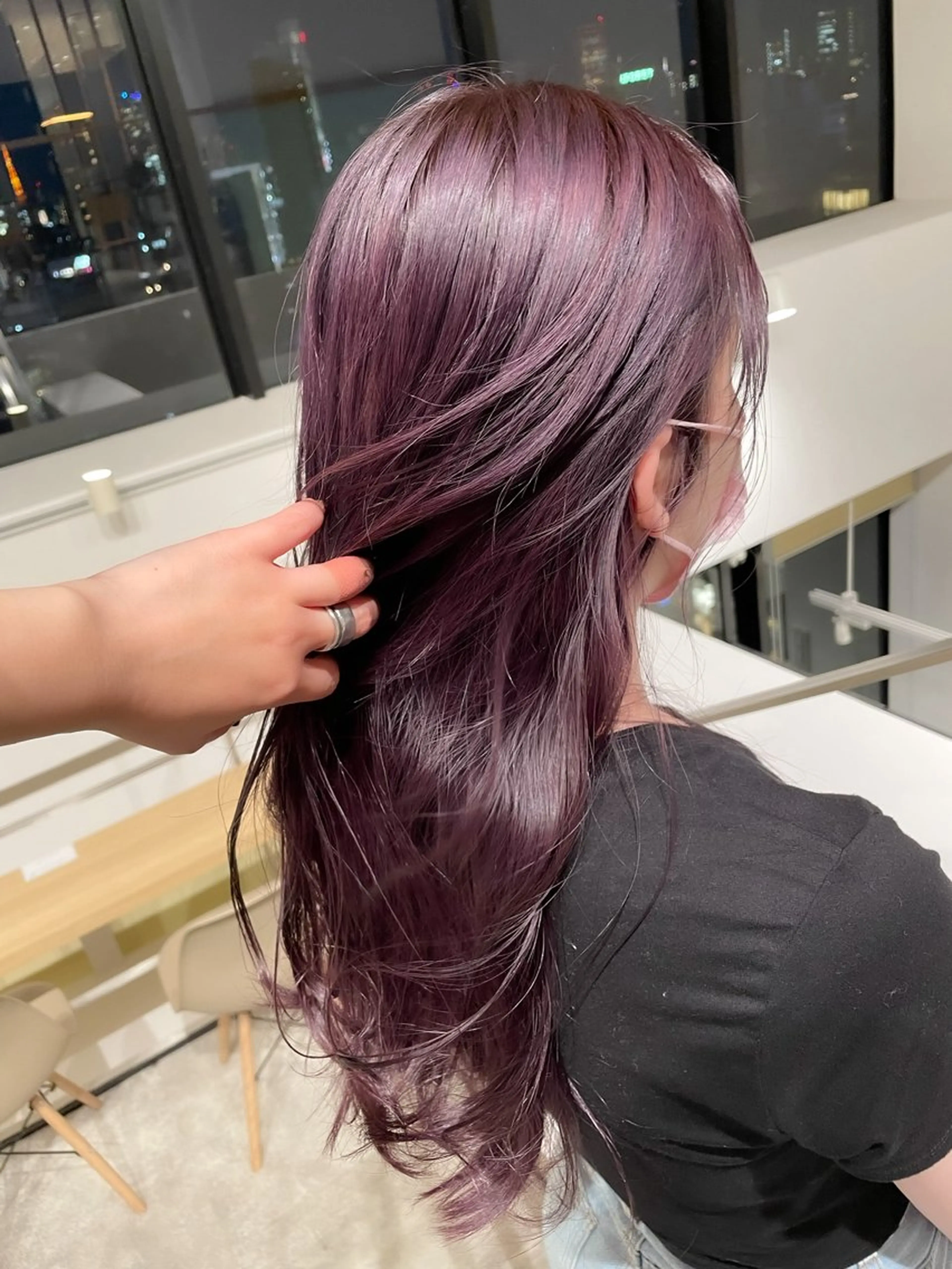 ミディアム カラー ヘアアレンジ ミニボブ/ブリーチ 🌈MISATOのヘアスタイル