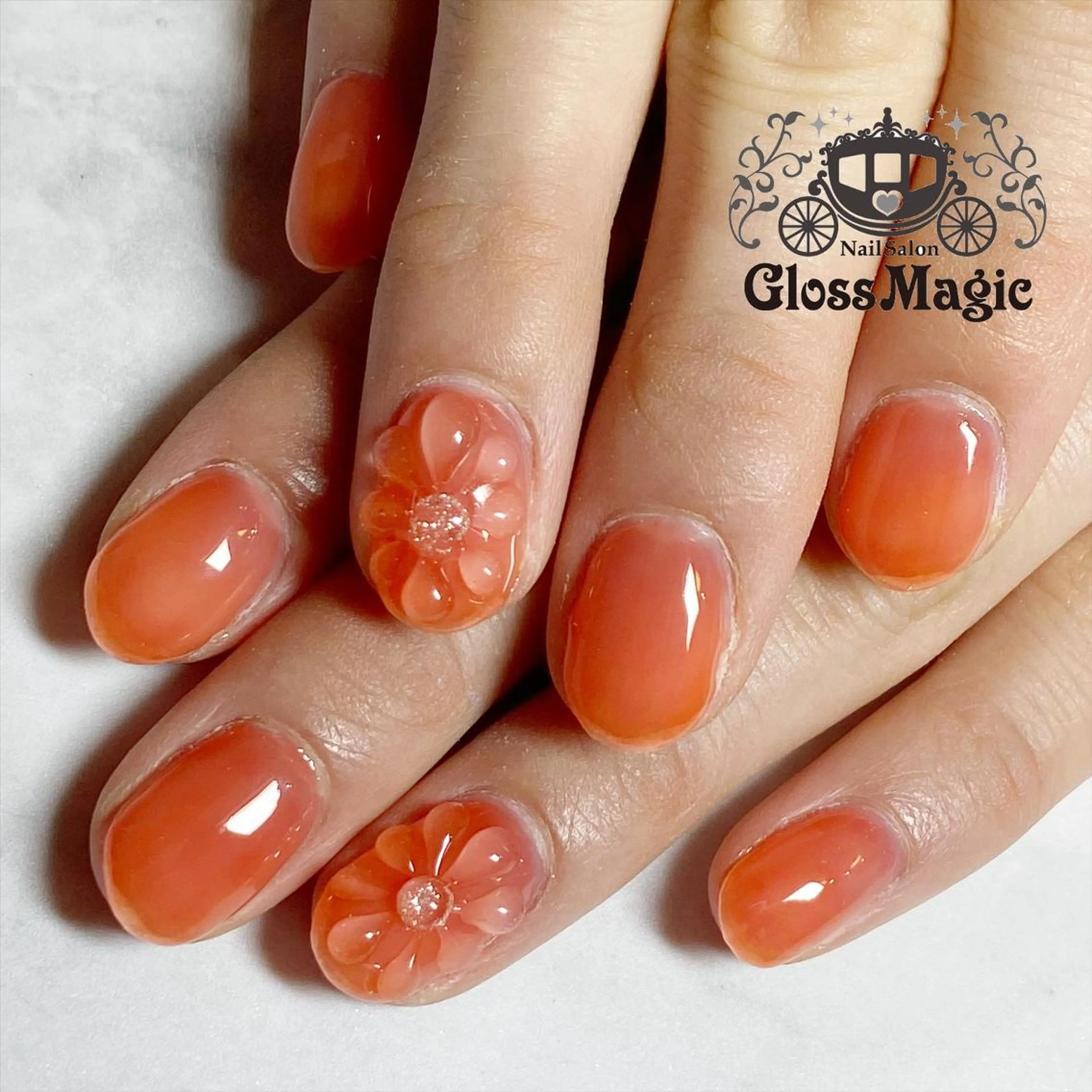 ネイル ジェルネイル あ きのネイルデザイン