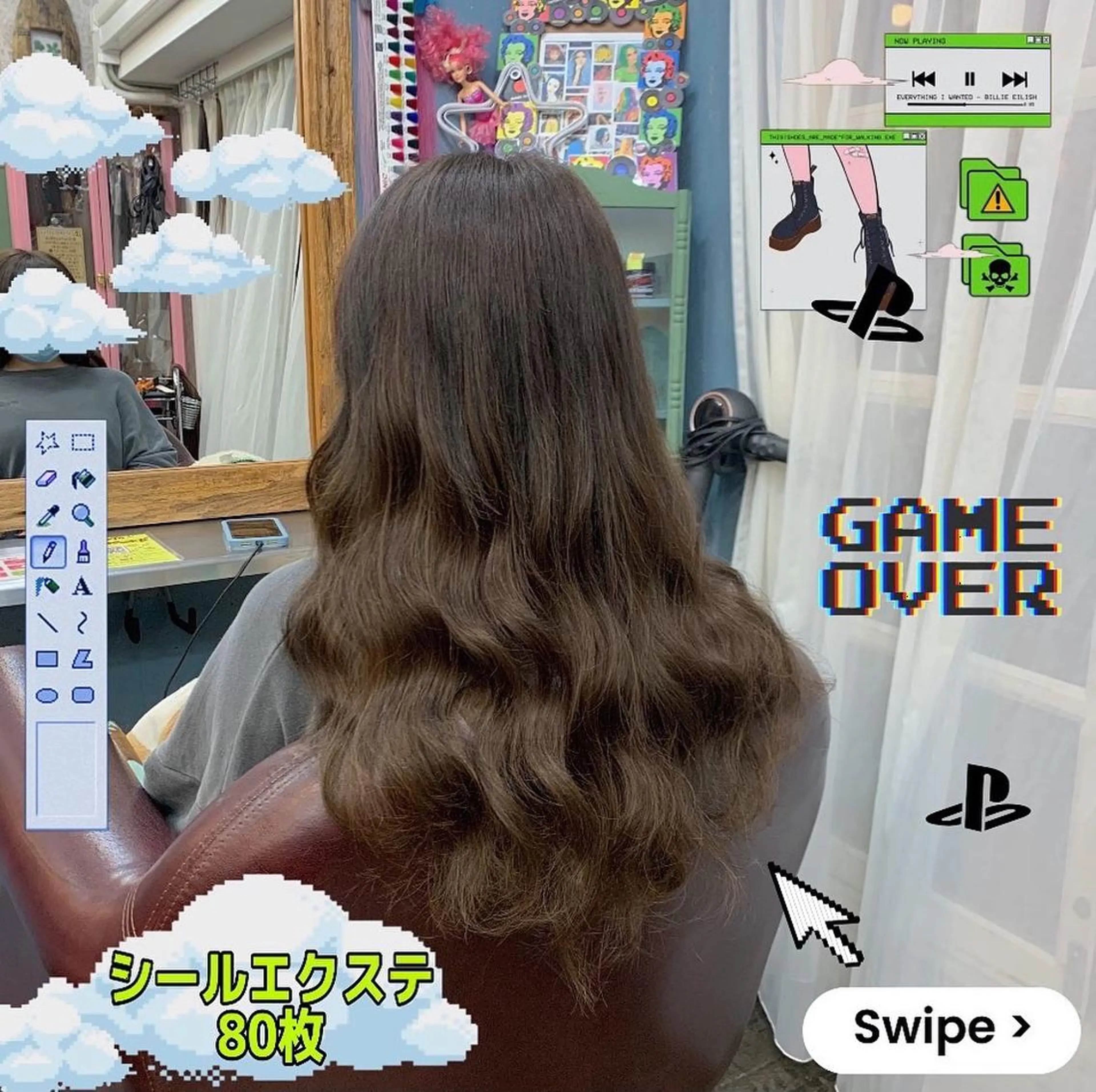 ロング ロング CS made by SHACHU栄店所属・❤️‍🔥シールエク ＋カラー京❤️‍🔥のヘアスタイル