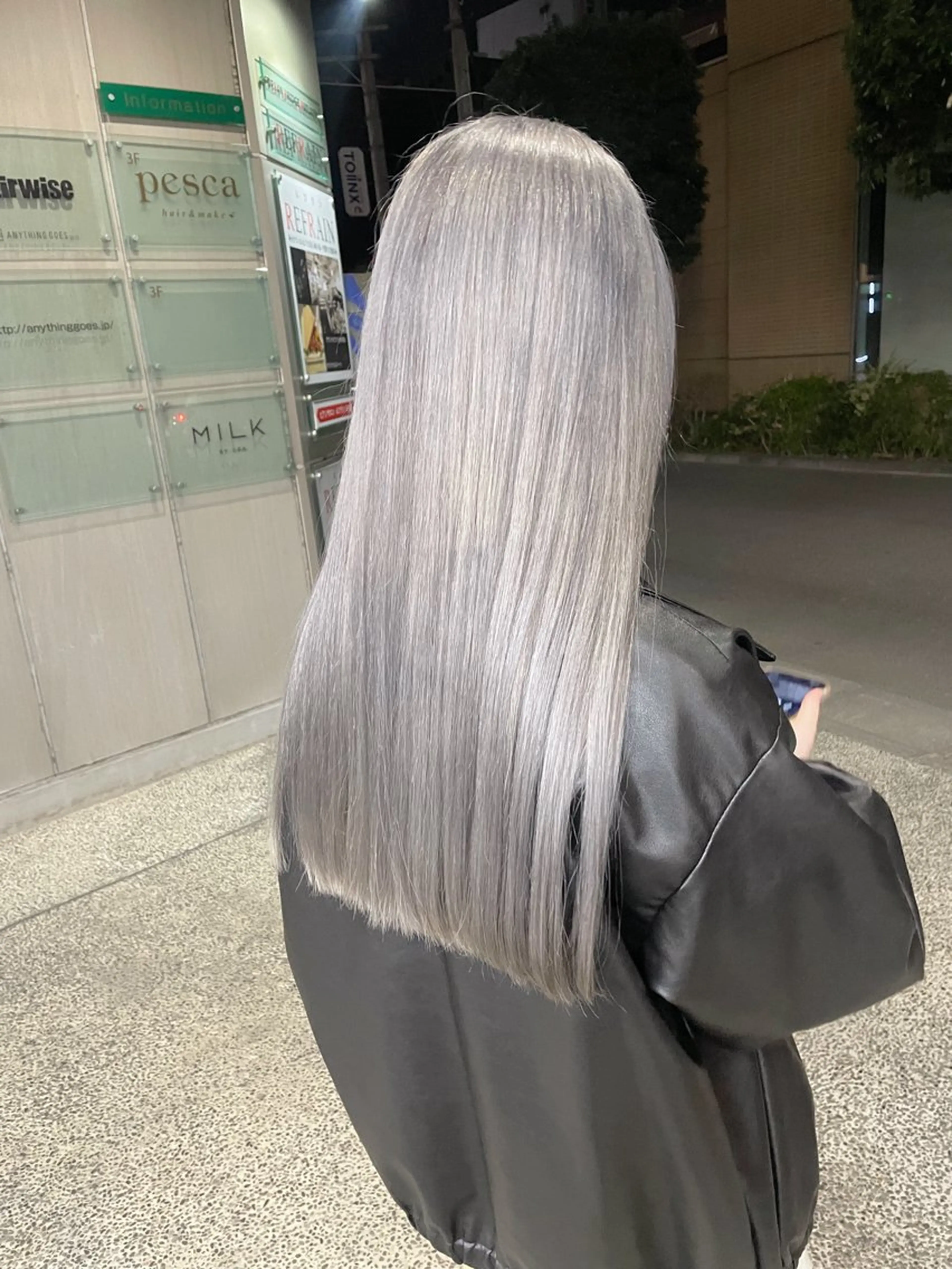 ロング カラー シルバー Blue所属・透明感カラー 🫰🏻💗 高橋舞のその他イメージ