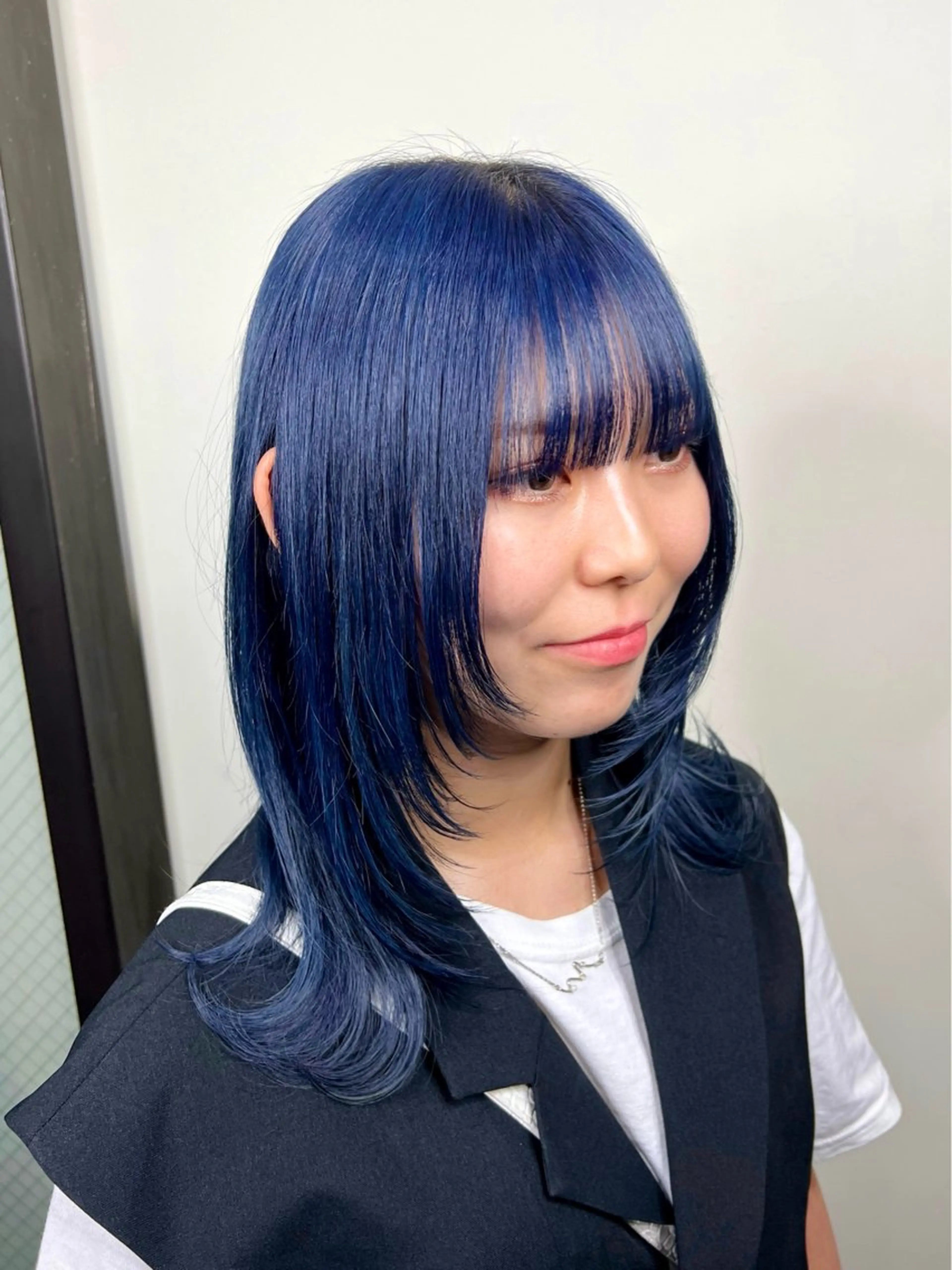 ミディアム カラー 髪質改善 ウルフカット カット ヘアカラー トリートメント FERiCIA所属・ウルフカット/ 今川尚睦のヘアスタイル