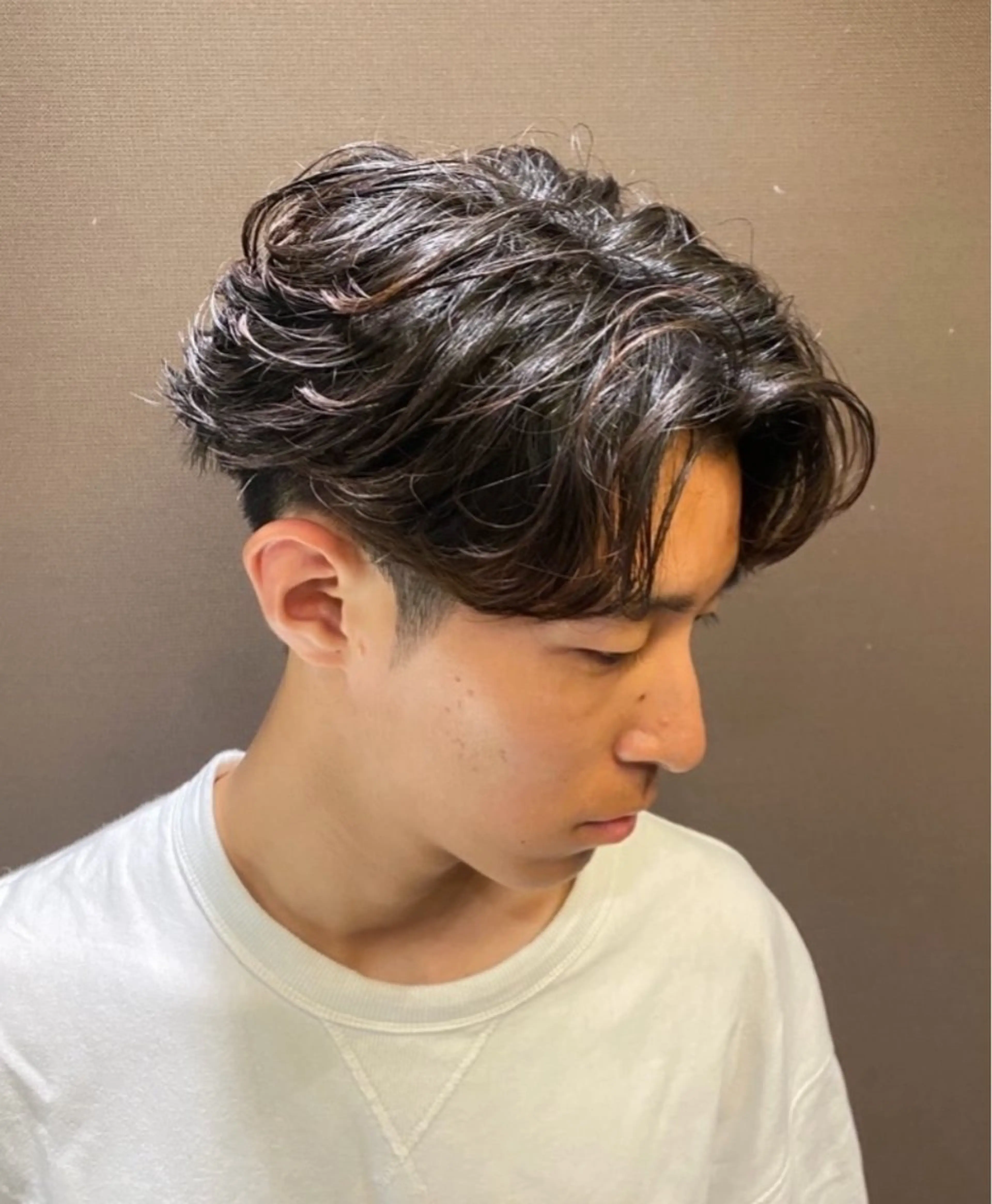 カット＋フェザーパーマの写真