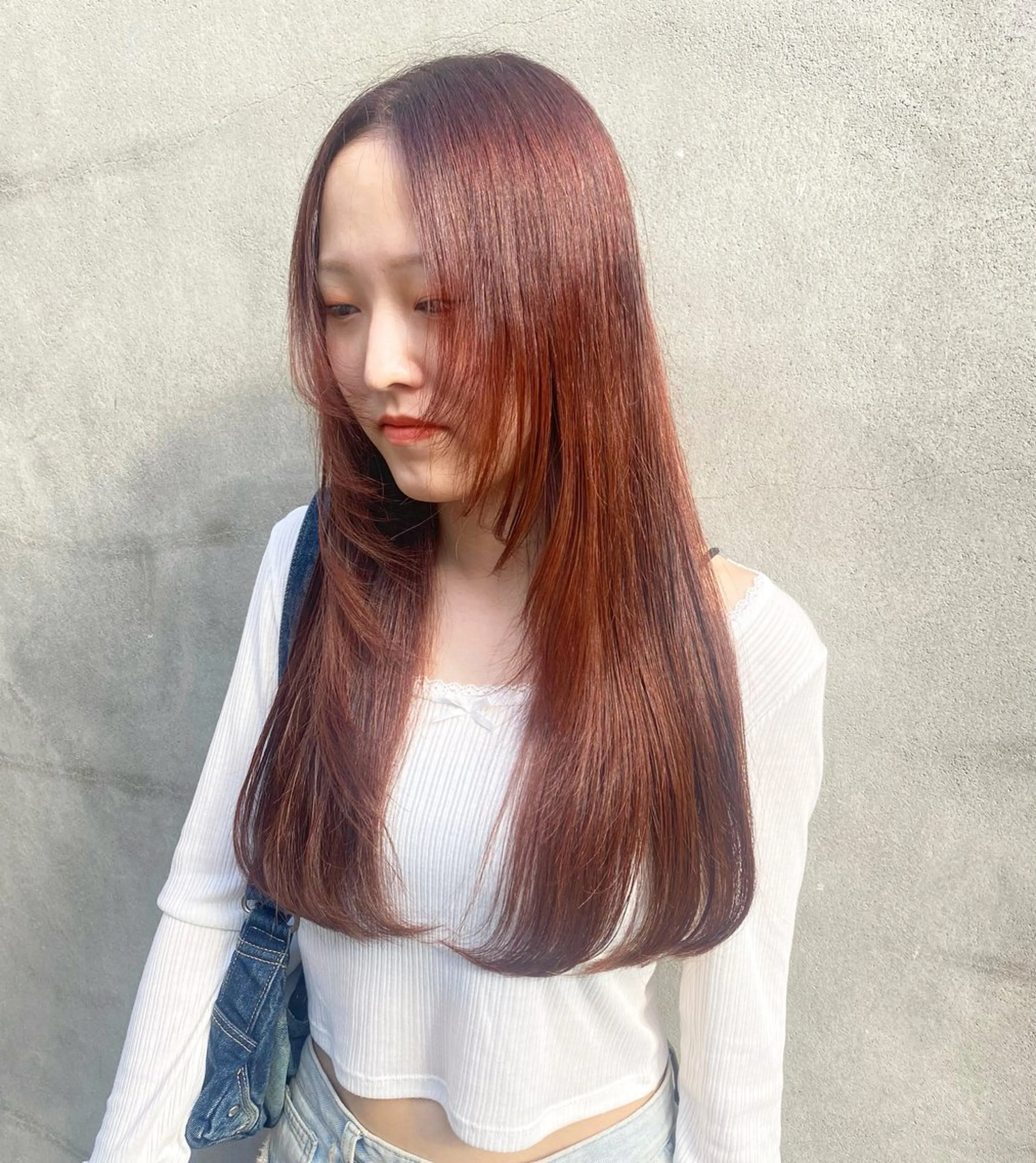 ロング カラー レイヤーカット トリートメント カット ヘアカラー トリートメント SHICENEケイ レイヤーカット🦋のヘアスタイル