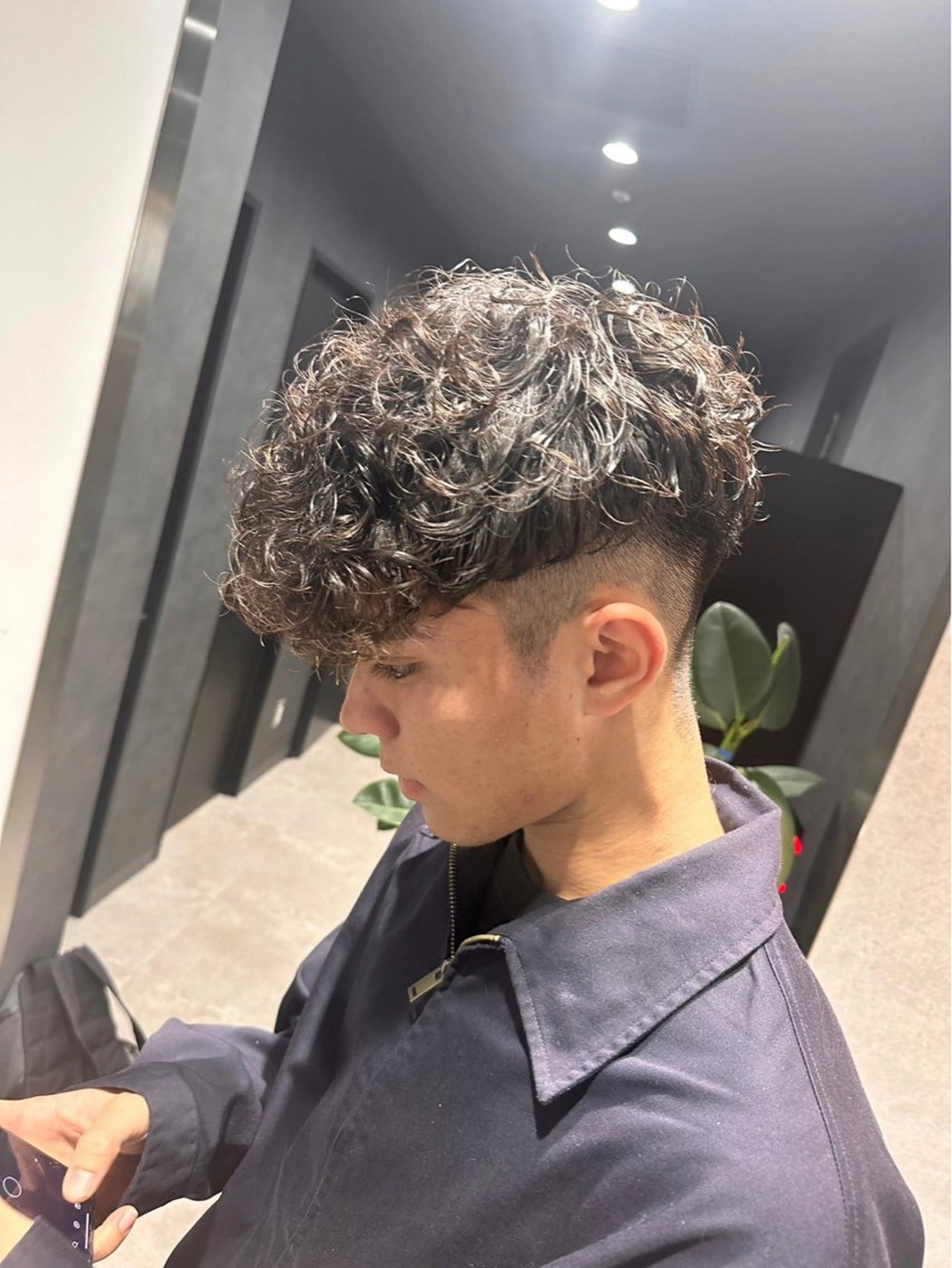 ショート カラー パーマ メンズ カット パーマ ヘアセット 🔥メンズ 特化🔥菊水皐暉🔥のヘアスタイル