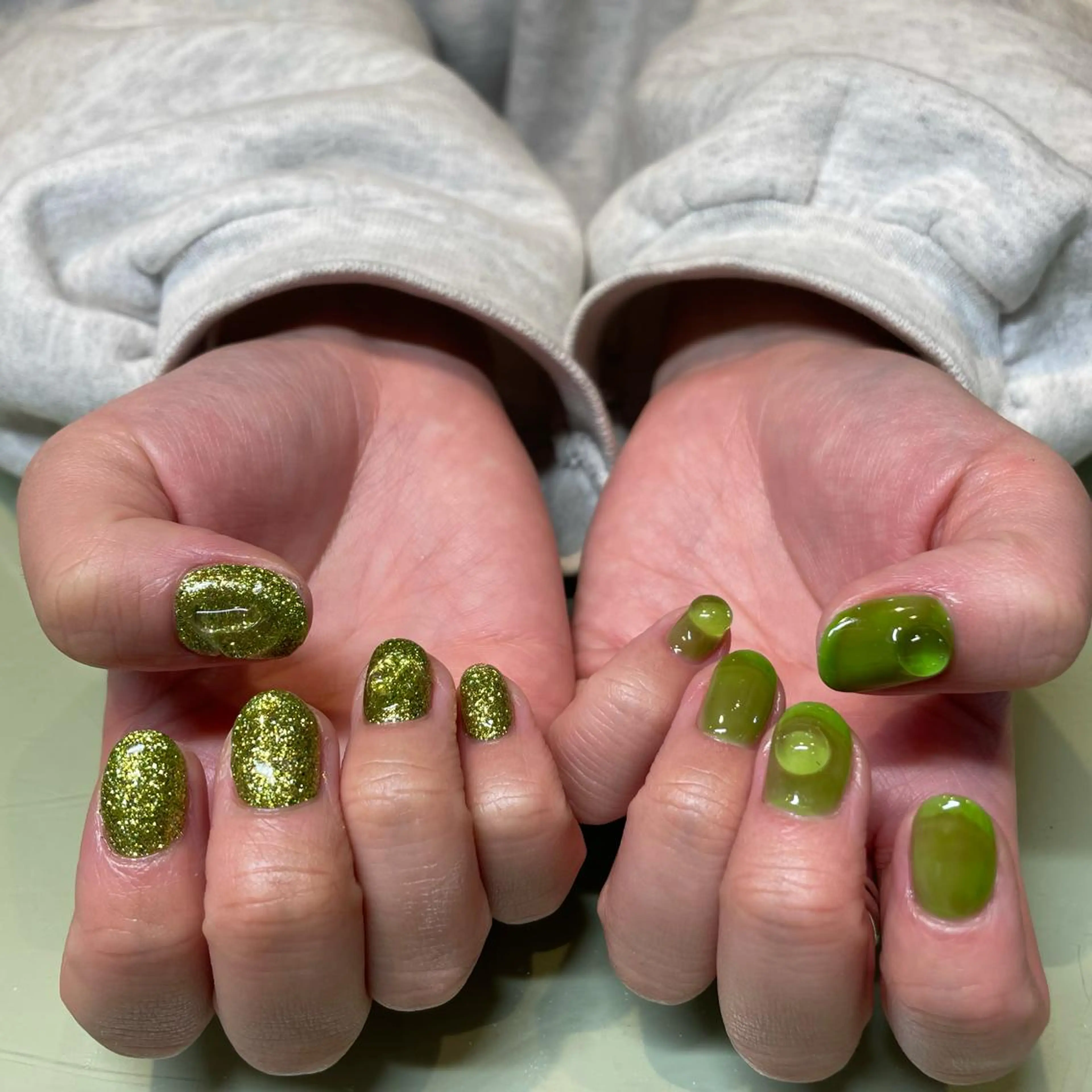 ネイル ラメ(グリッター) RUKA 美容院×ネイリストのヘアスタイル