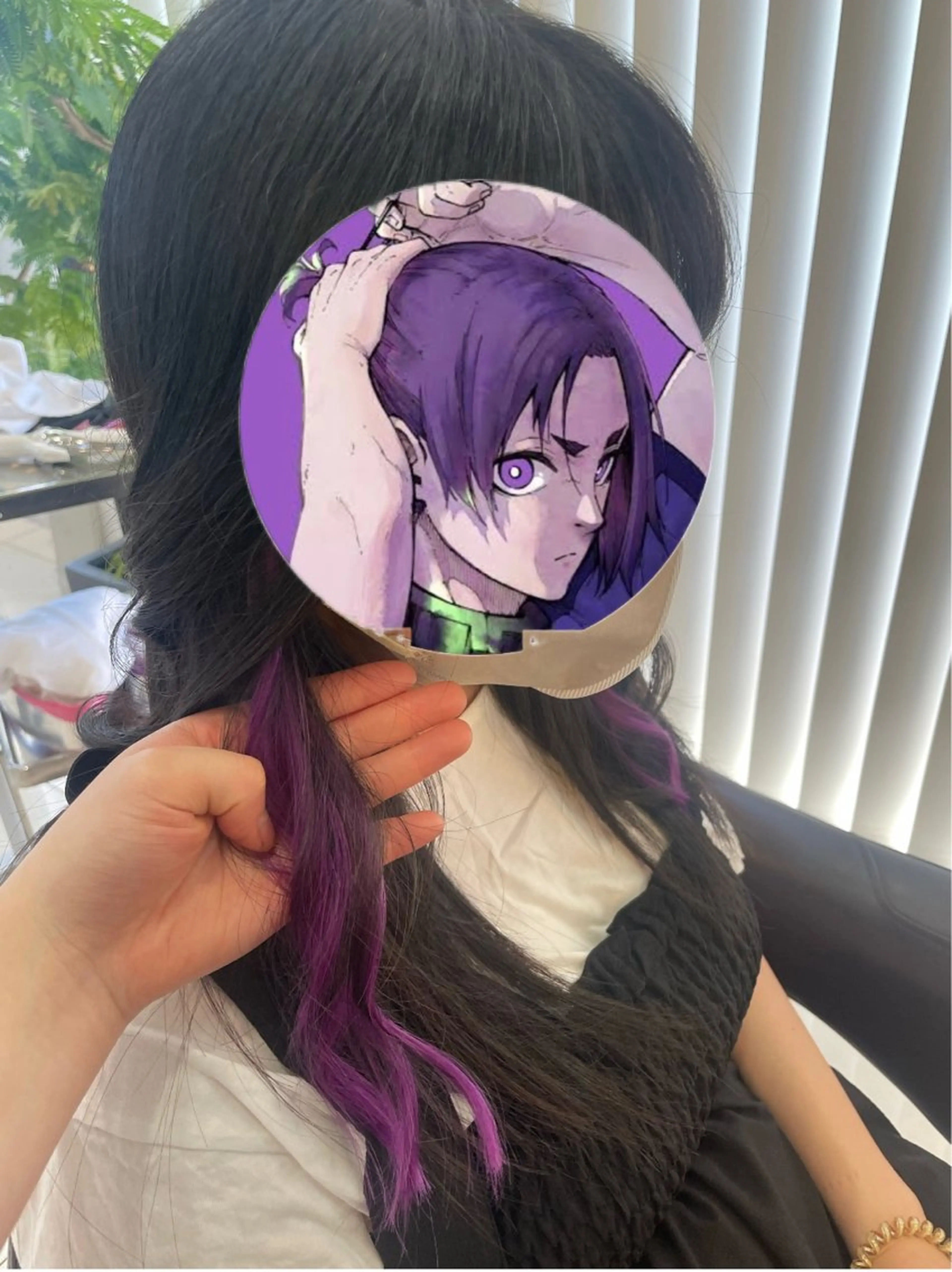 セミロング エクステ 韓国カラー／エクステ 松戸梨杏のヘアスタイル