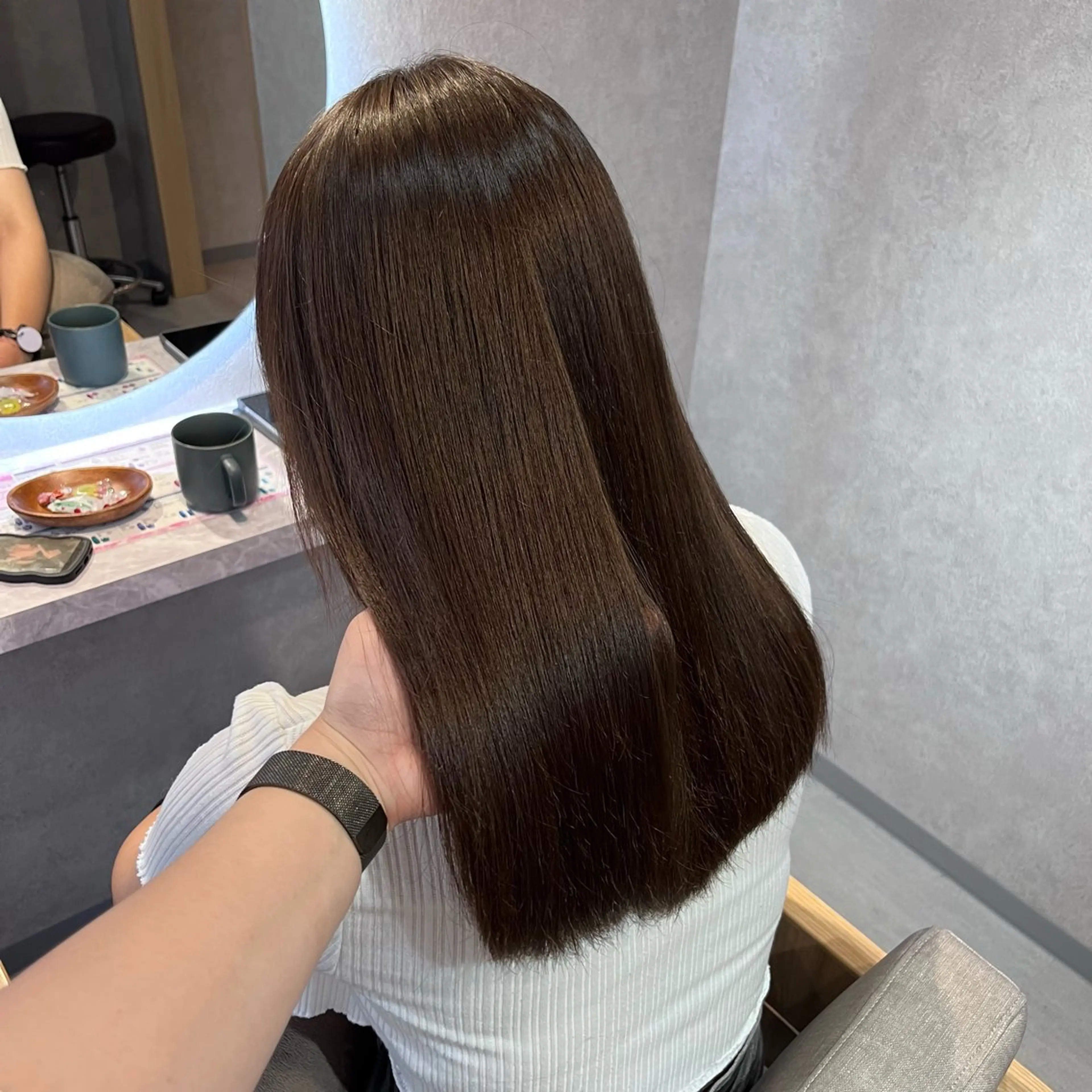 【大人気♡】髪質改善トリートメント+艶カラー✨の写真