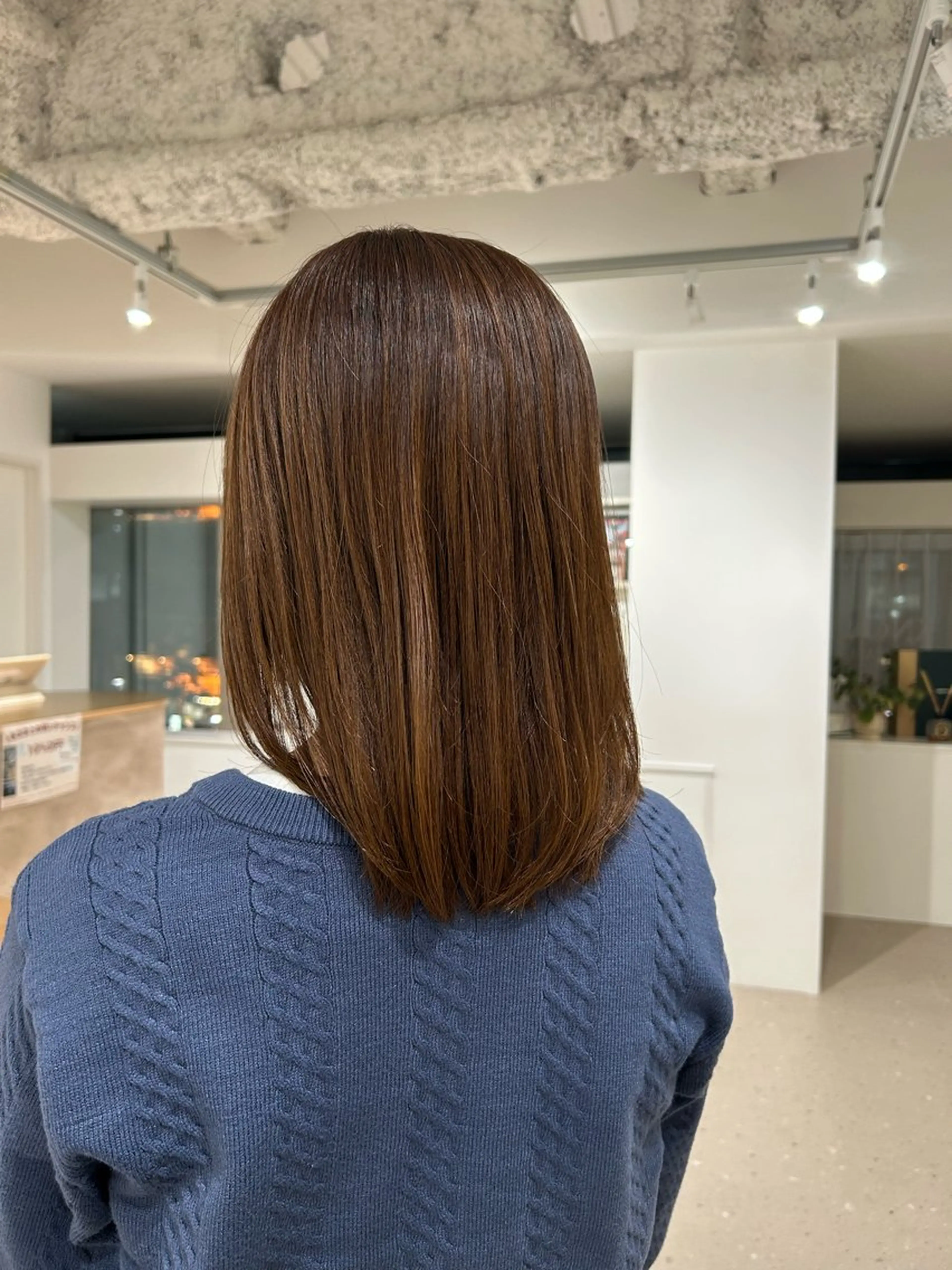 ミディアム 縮毛矯正 カラーモデル募集/ 鍛治美月稀のヘアスタイル