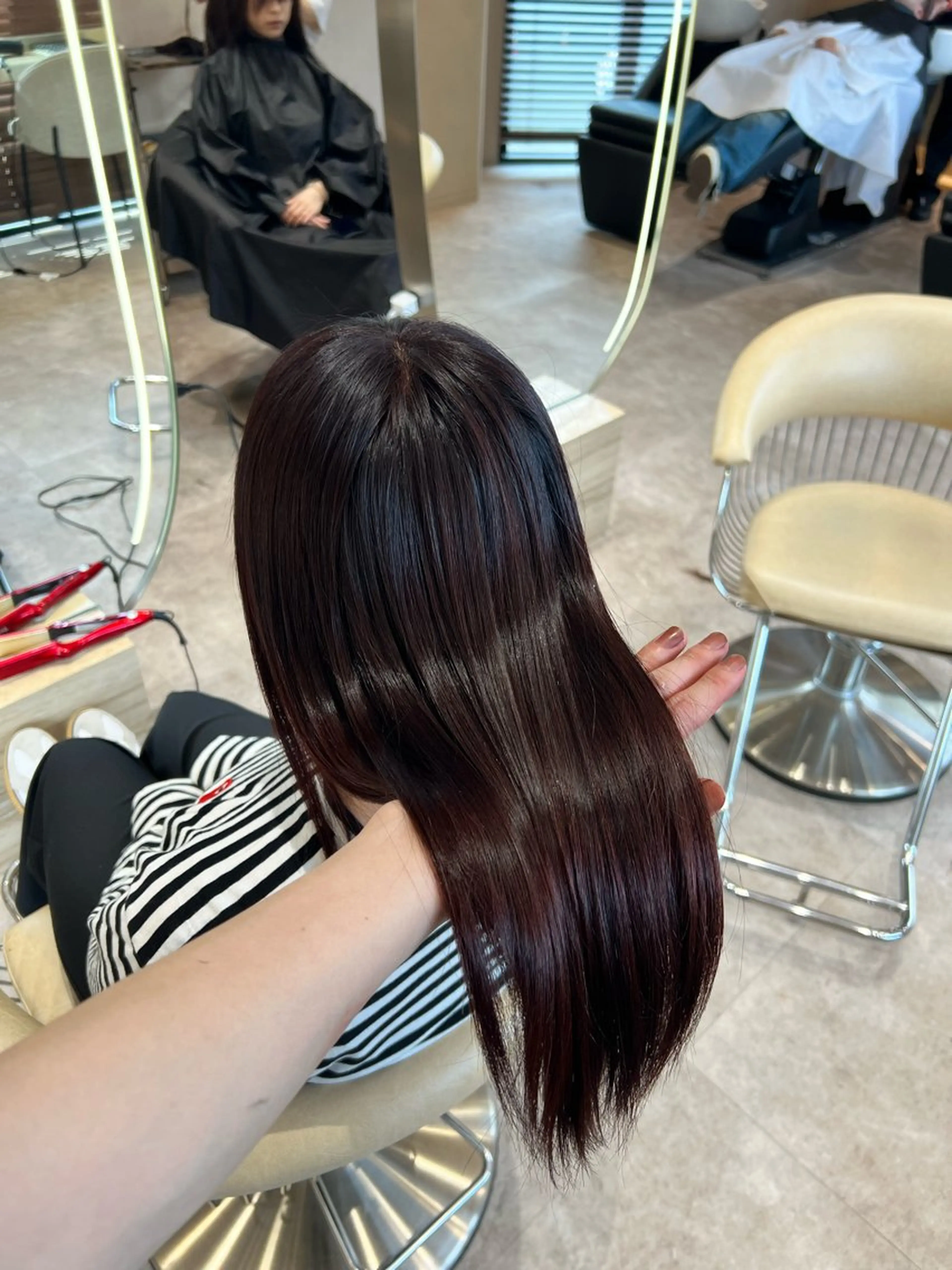 ミディアム カラー ✨髪質改善 縮毛矯正 艶髪 立川 コウキ✨のヘアスタイル