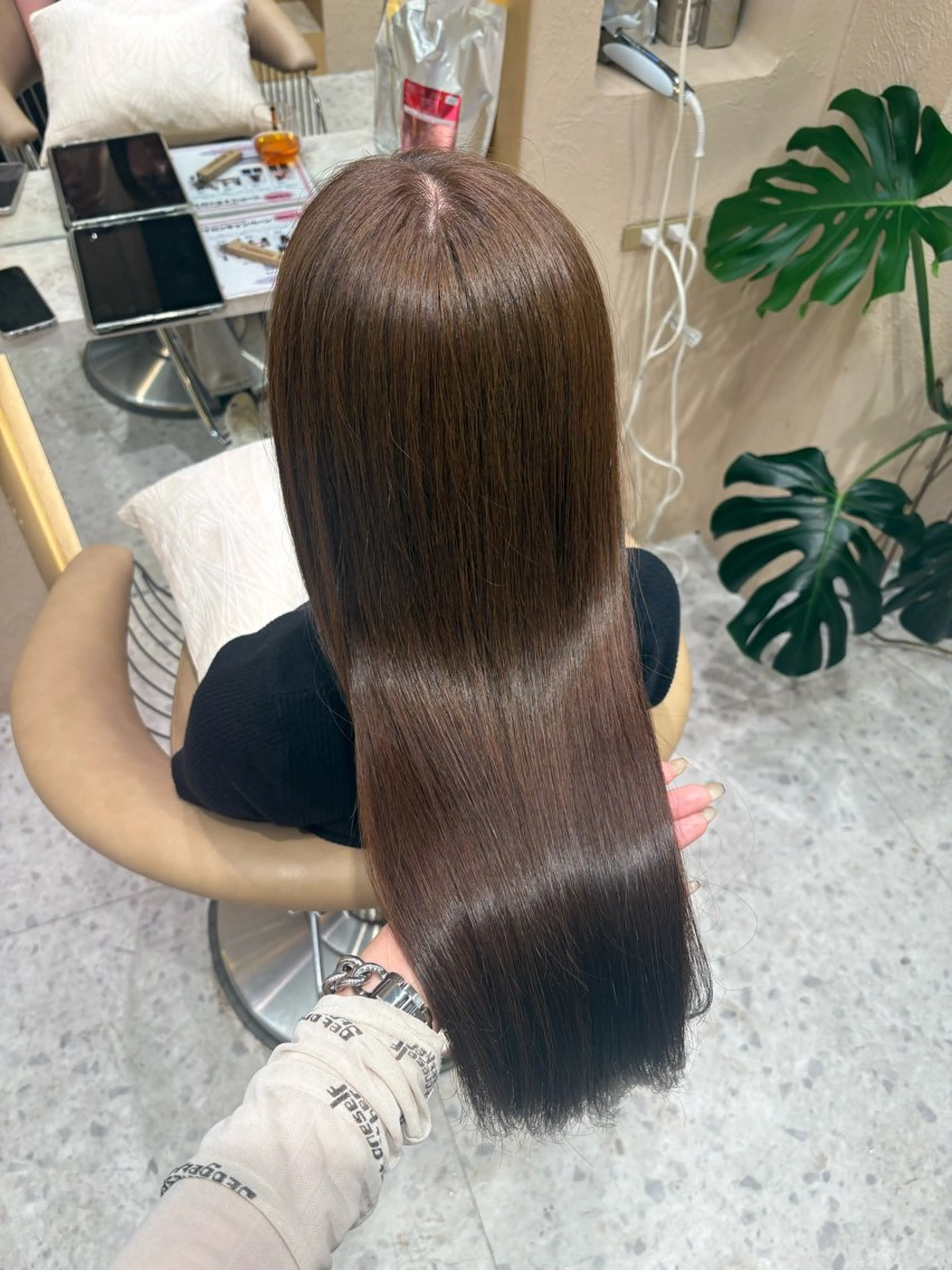 ロング カット ヘアカラー Kanami/韓国風 /艶カラーのヘアスタイル