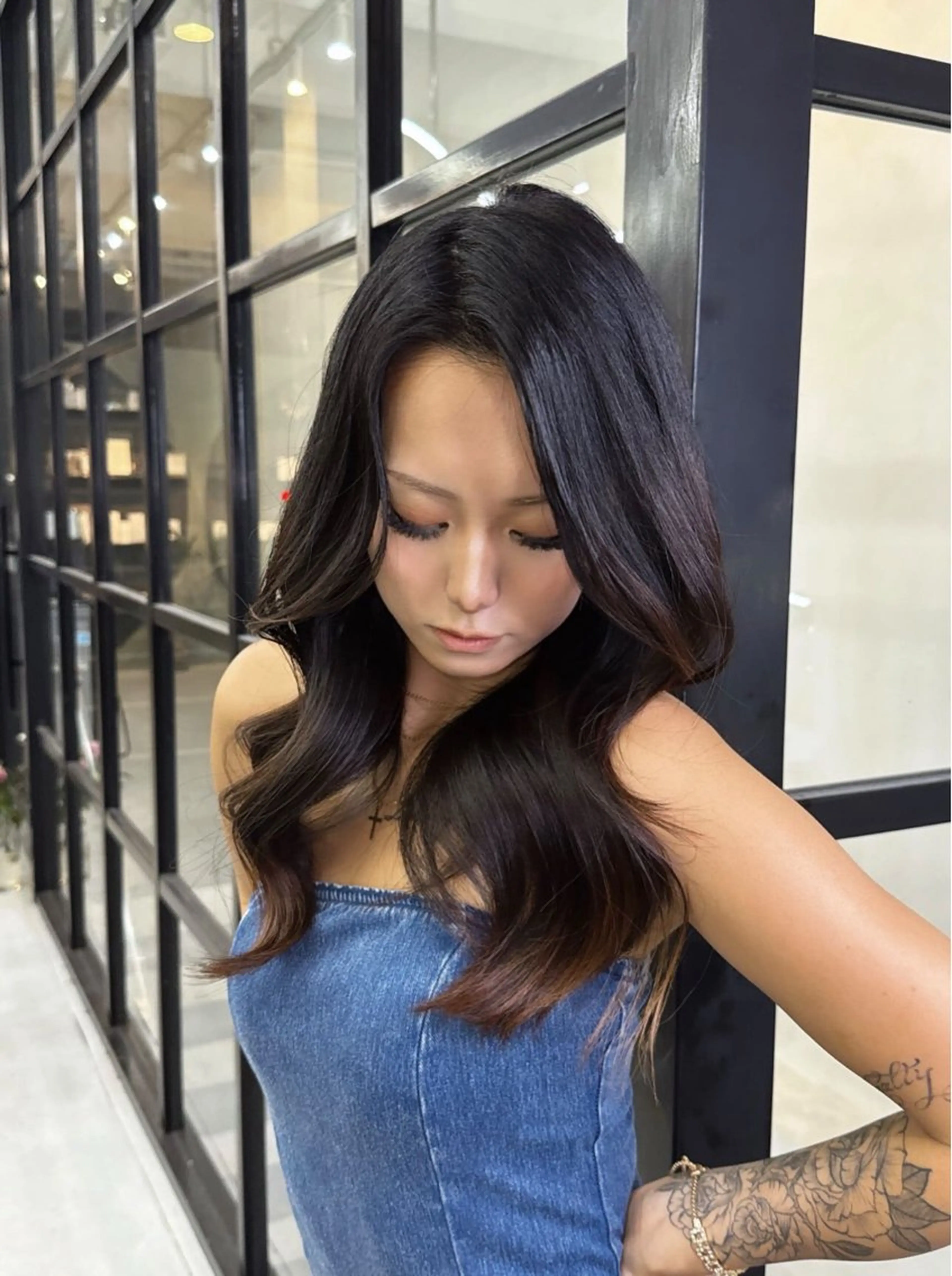 セミロング レイヤーカット カット トリートメント Maison Halu YUKIのヘアスタイル