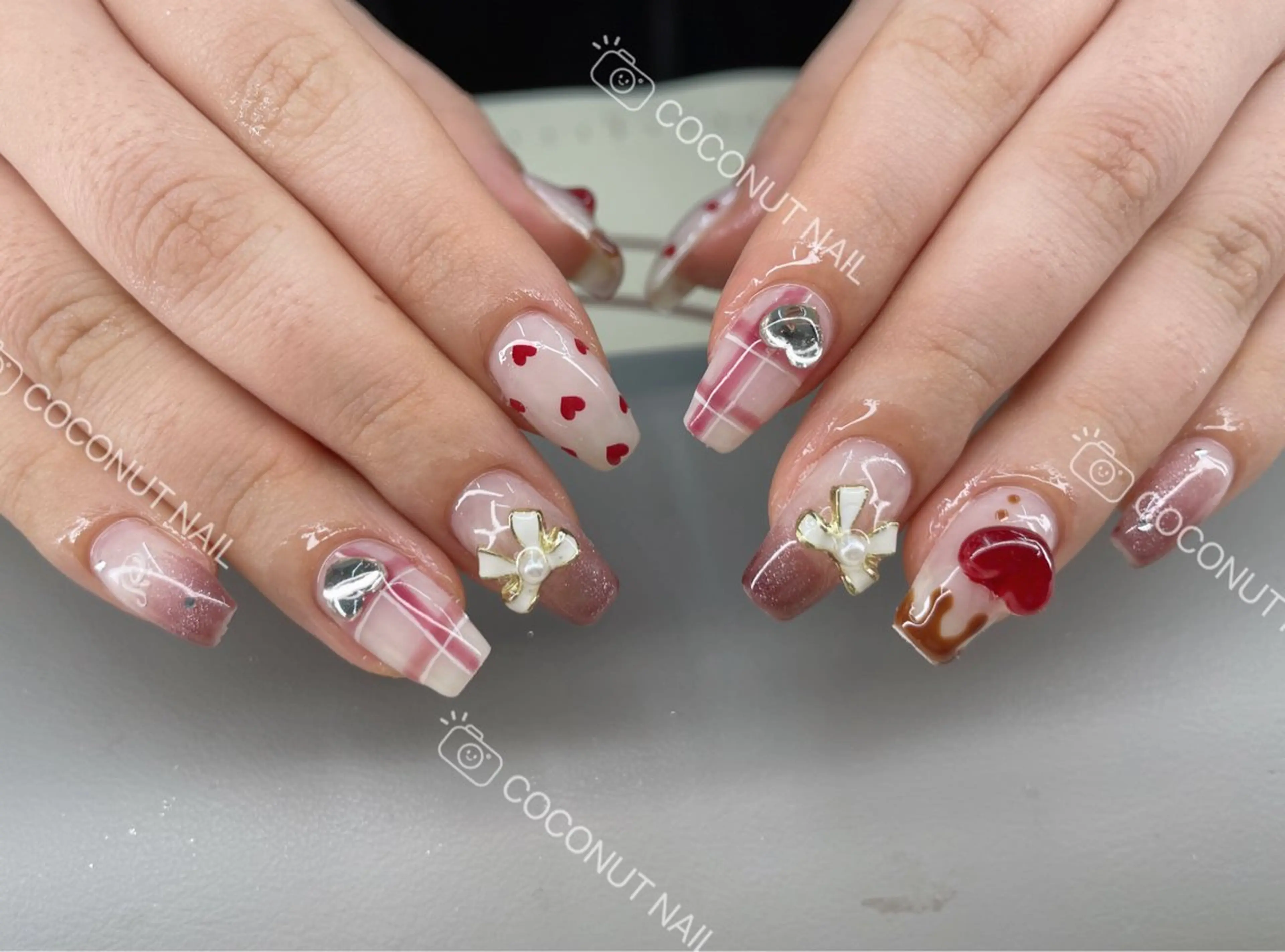 ネイル ハンドネイル 神田 ココナッツのネイルデザイン