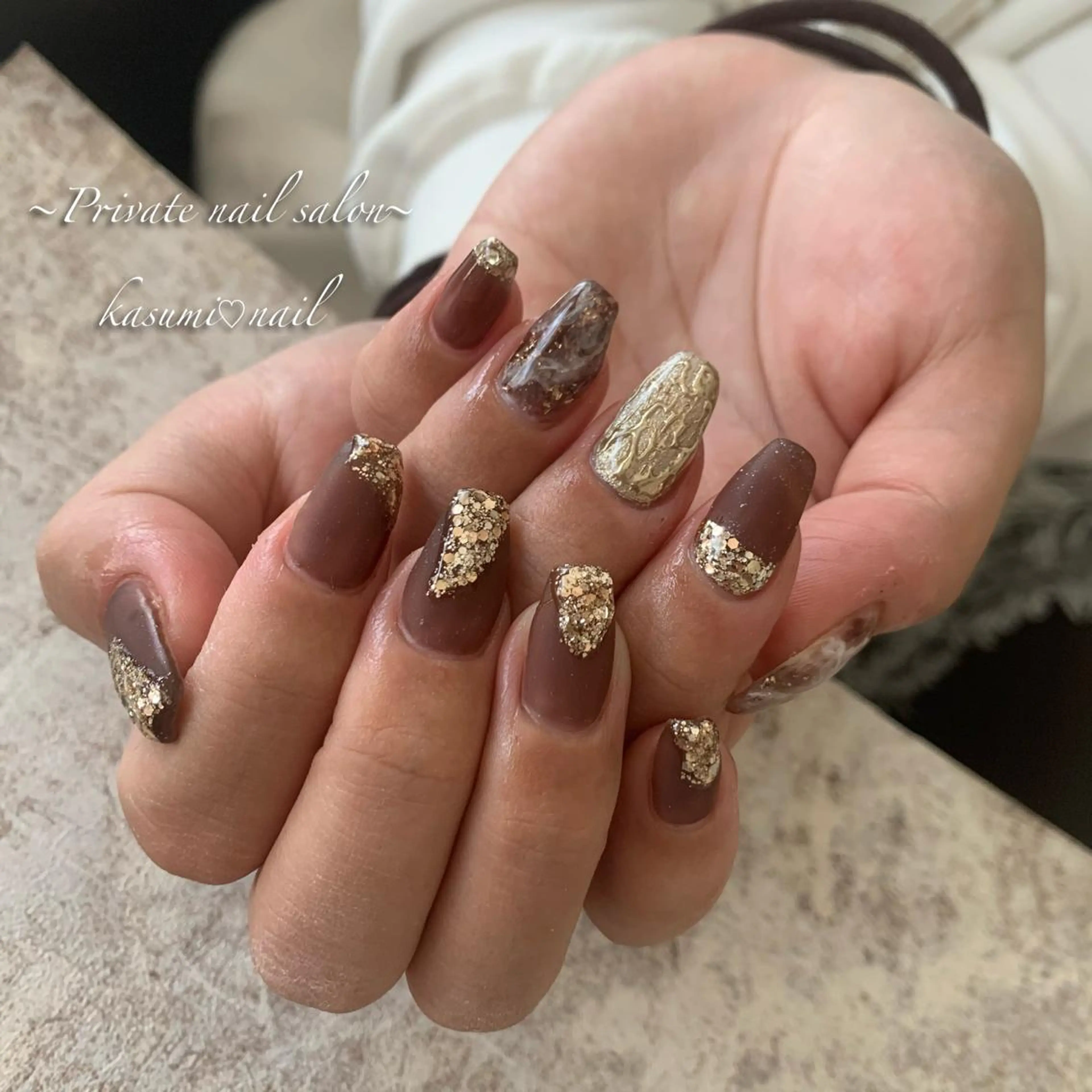 ネイル ラメ(グリッター) ミラーネイル ニュアンスネイル 冬ネイル KASUMI♡ Nailのネイルデザイン
