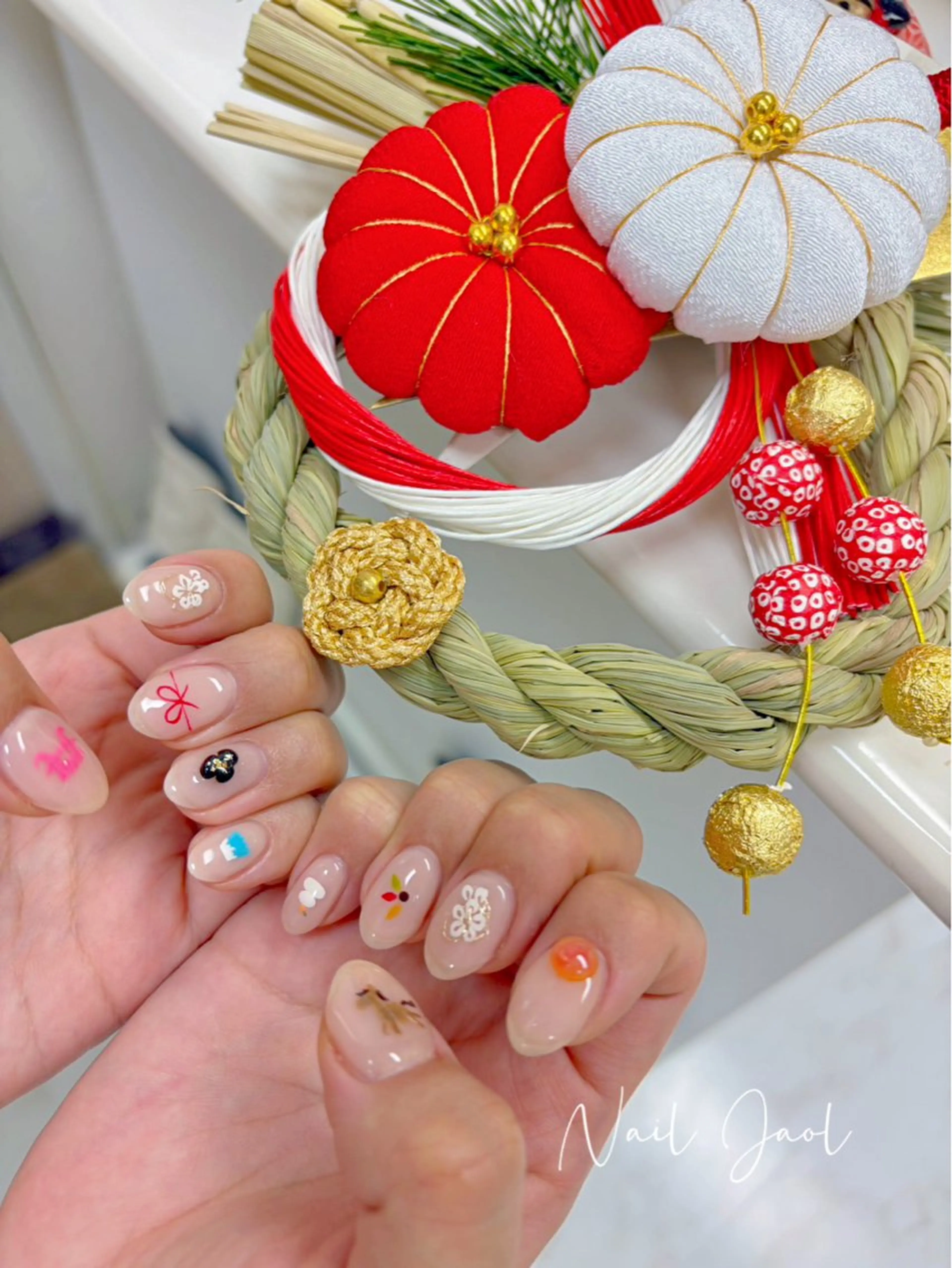 ミディアム 韓国風ヘア ハンドネイル nail jaol池袋店所属・ネイルJaol 池袋のネイルデザイン