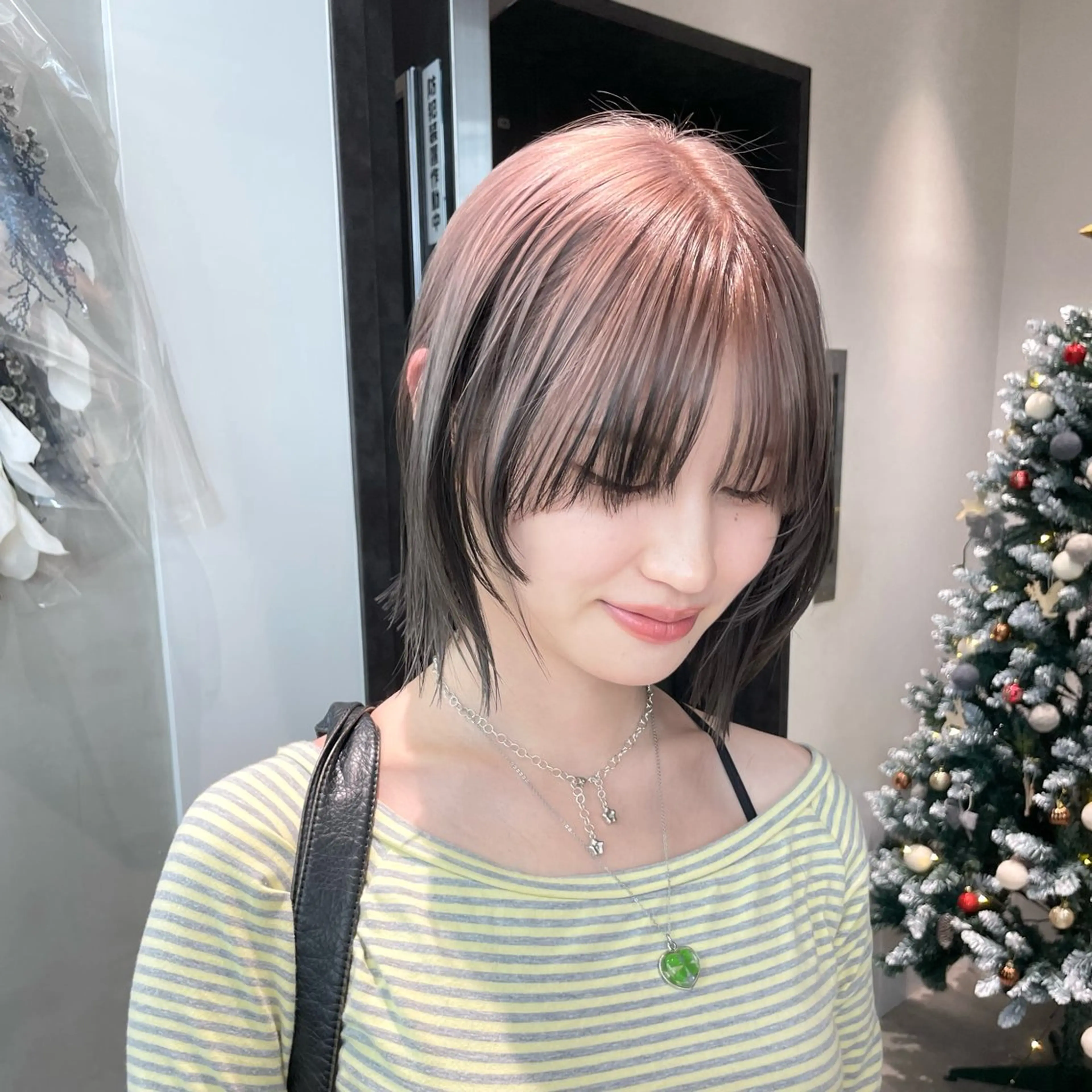 ミディアム カラー カット ヘアカラー トリートメント ♥️ブリーチ/ボブ/ レイヤー♥️maiのヘアスタイル