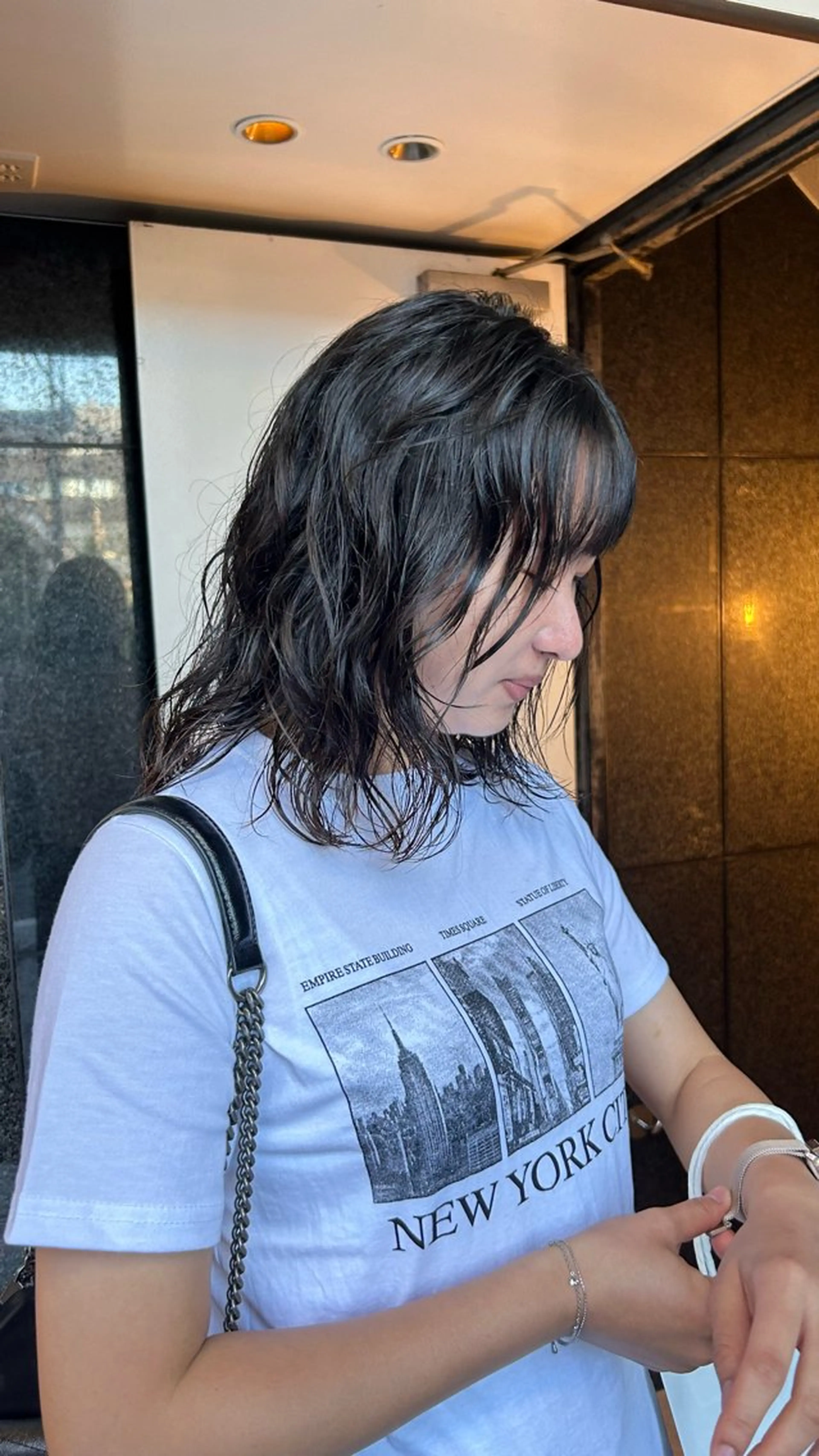 ミディアム カラー パーマ ミディアムパーマ ボブ トリートメント ニュアンスパーマ カット ヘアカラー パーマ トリートメント 🌿ボブ パーマ高橋啓太🌿のヘアスタイル