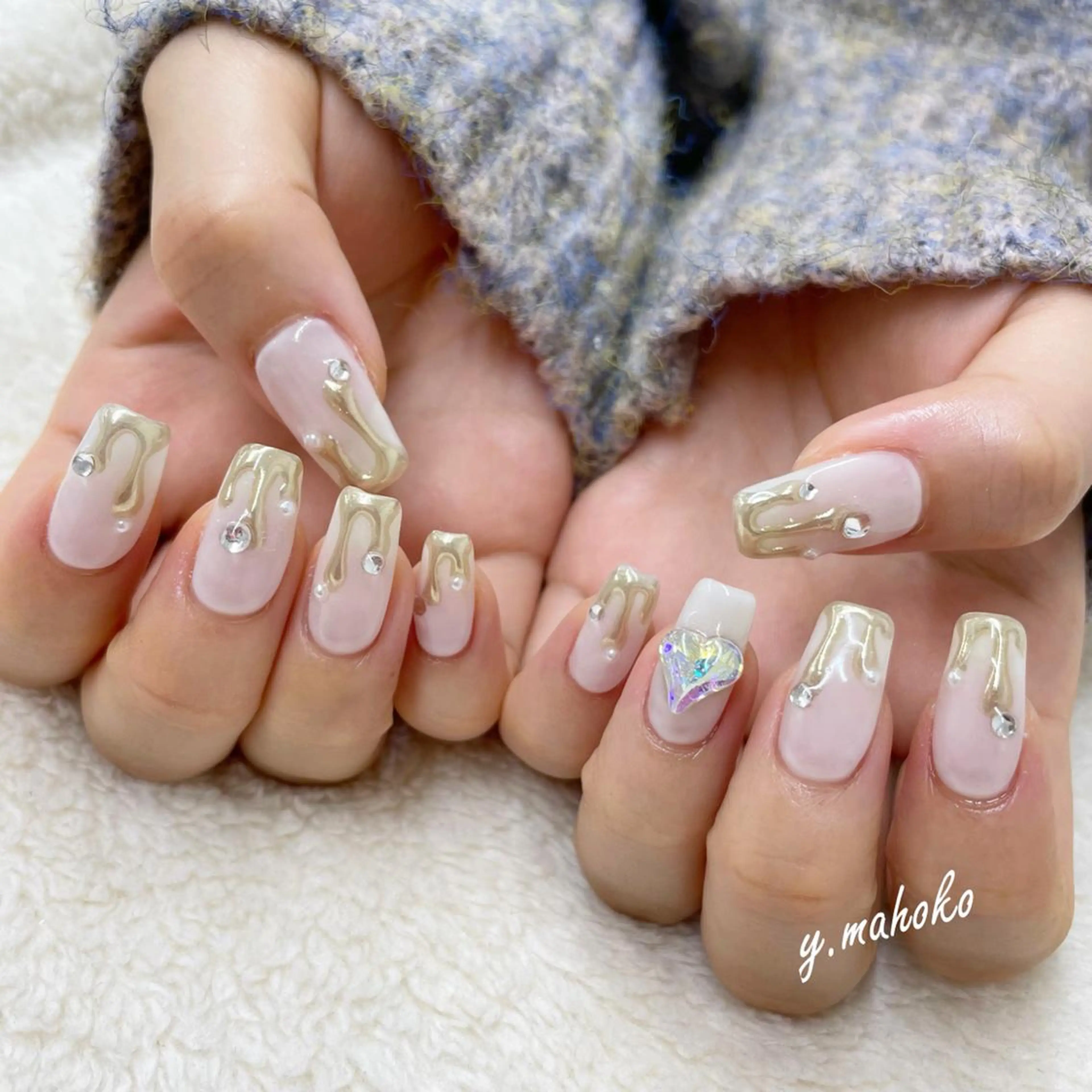 ネイル ハンドネイル She nail studio 原宿所属・パラジェル有/ スカルプ/mahoのネイルデザイン