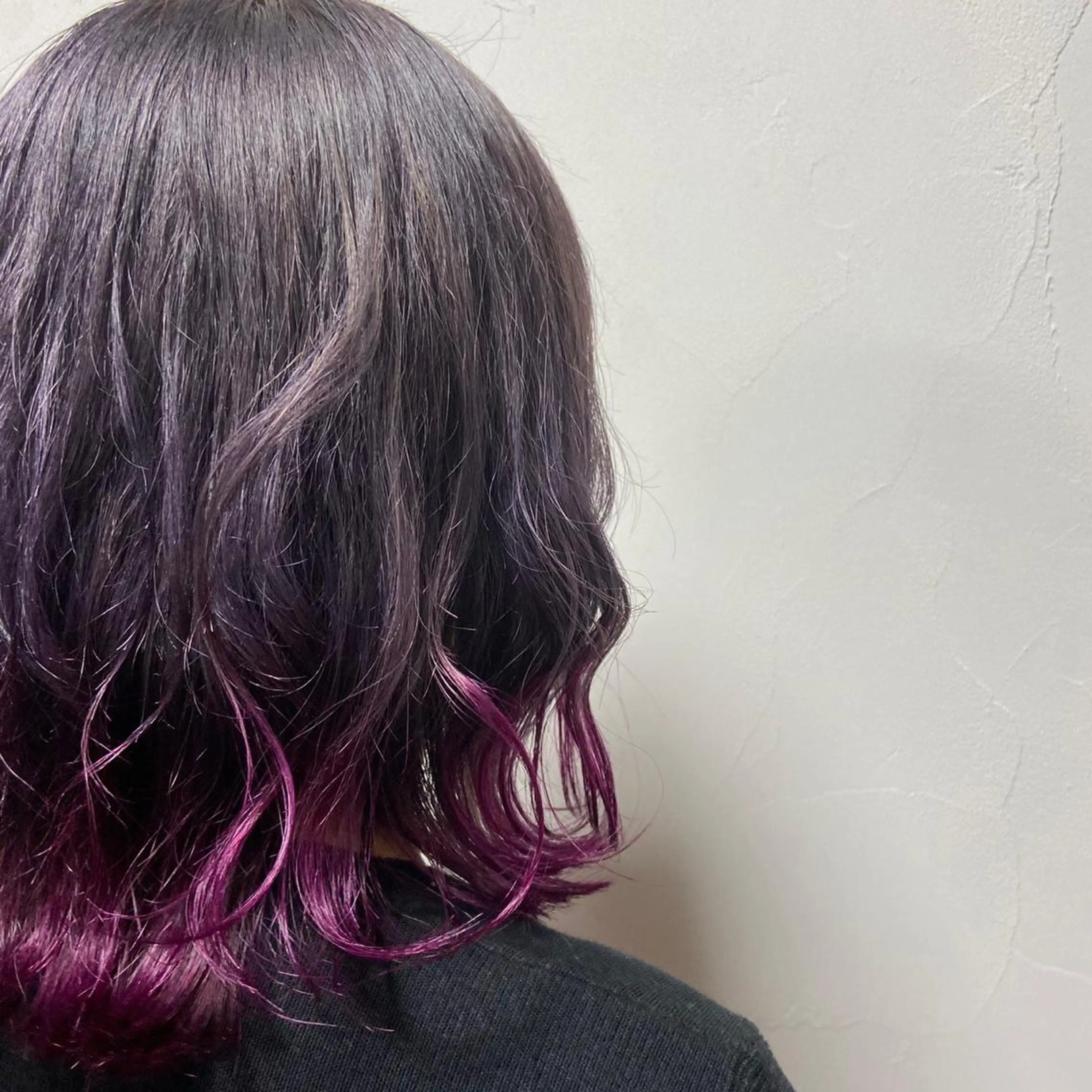 ミディアム カラー glam ミサキのヘアスタイル