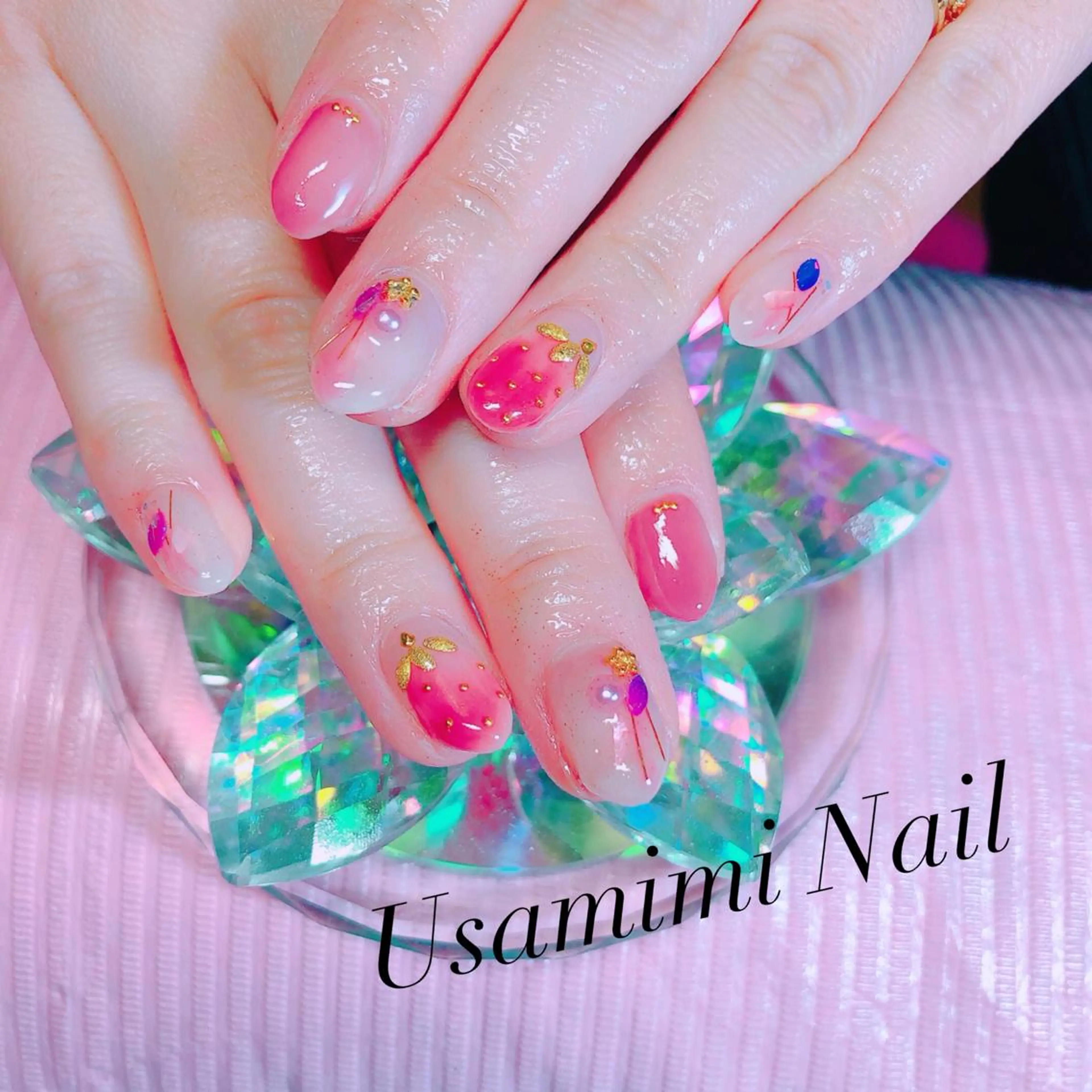 ネイル ハンドネイル USAMiMi 🐰💕のネイルデザイン