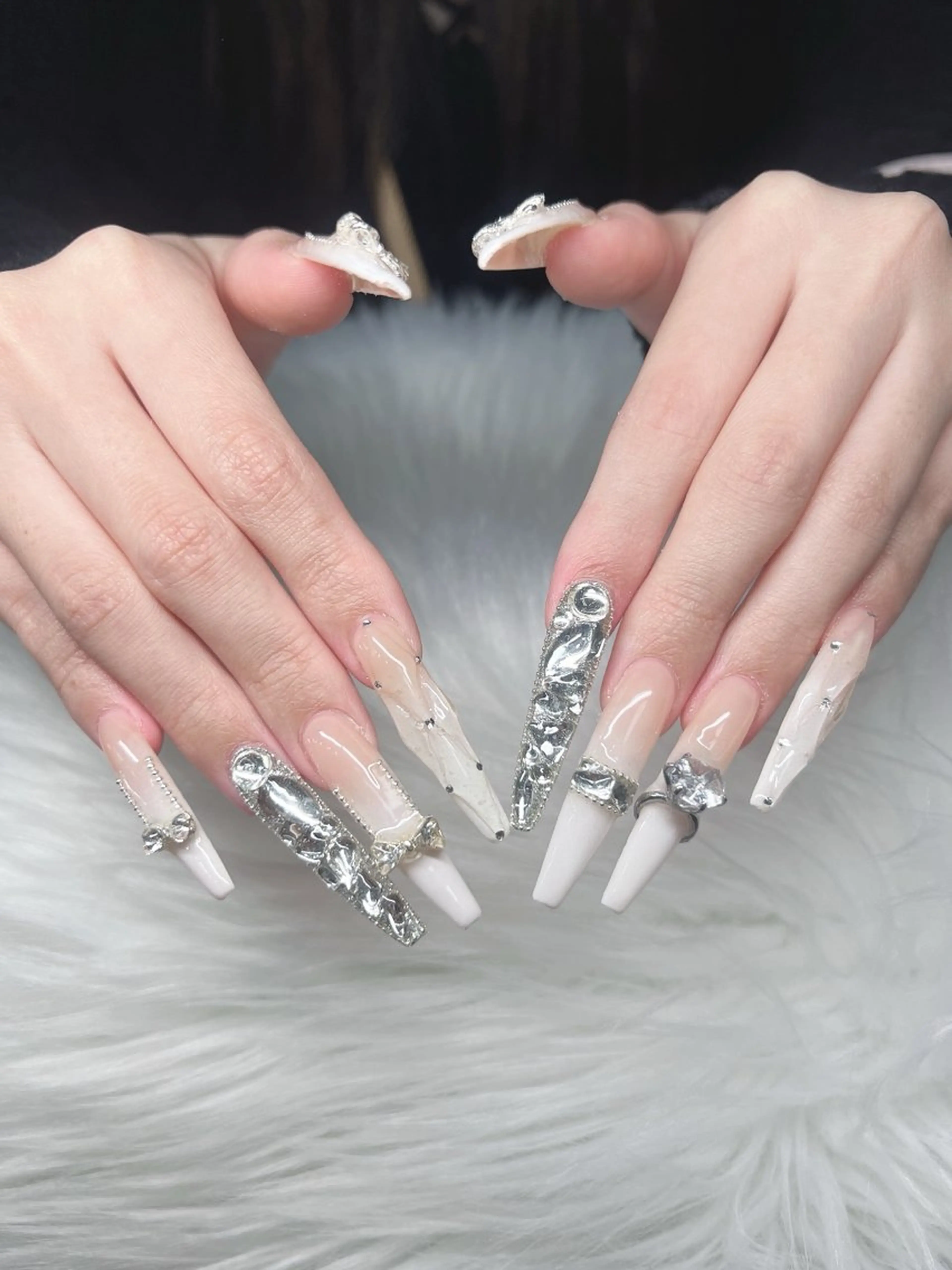 ネイル ハンドネイル Lee Nails チップ長さだし専門店のネイルデザイン