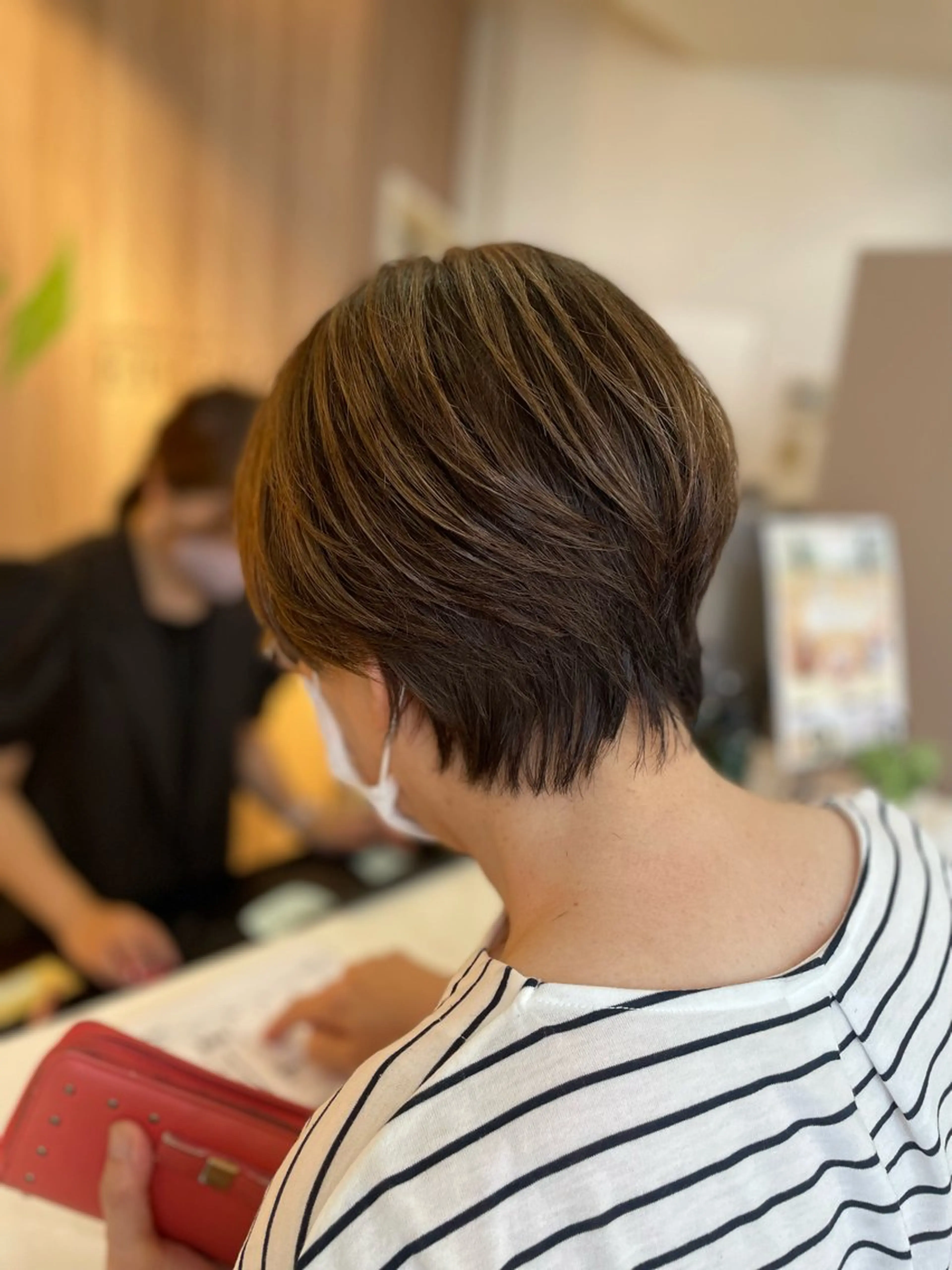 ショート カラー パーマ カット パーマ トリートメント 葭葉 久美子のヘアスタイル